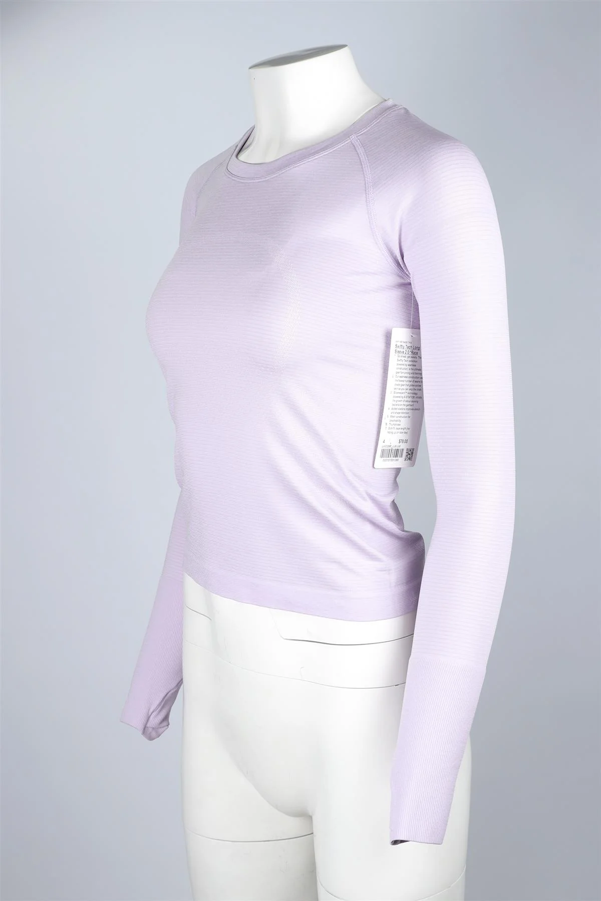 LULULEMON PURPLE JERSEY TOP US 4 UK 8 - Image 3