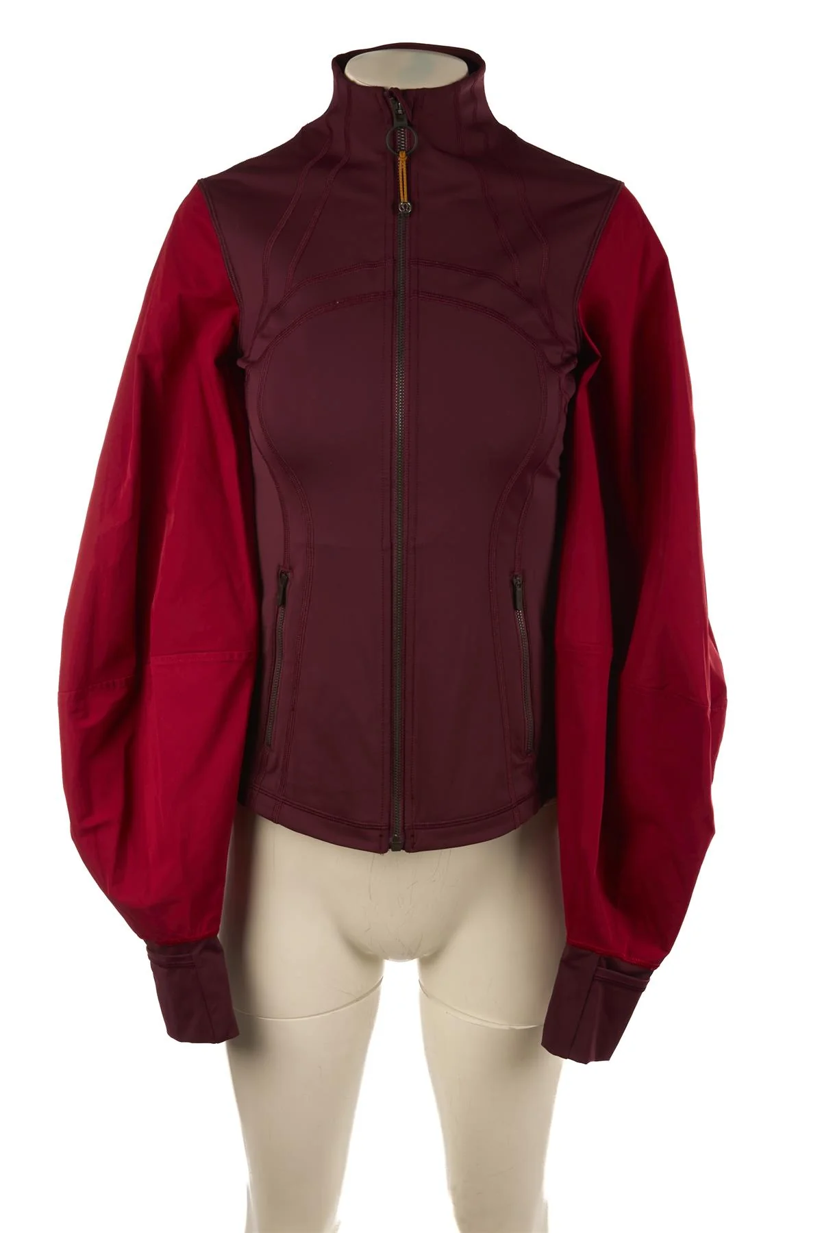 LULULEMON RED JERSEY JACKET US 6 UK 10 - Image 2