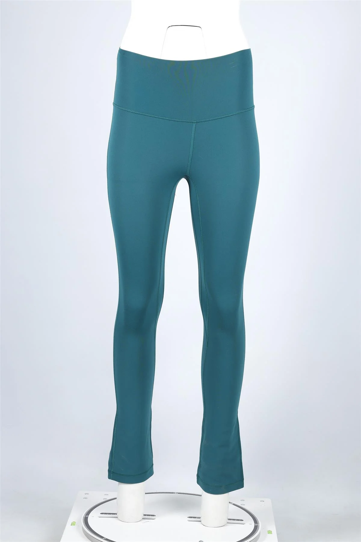 LULULEMON SEAFOAM GREEN JERSEY FLARED LEGGINGS US 0 UK 4 - Image 2