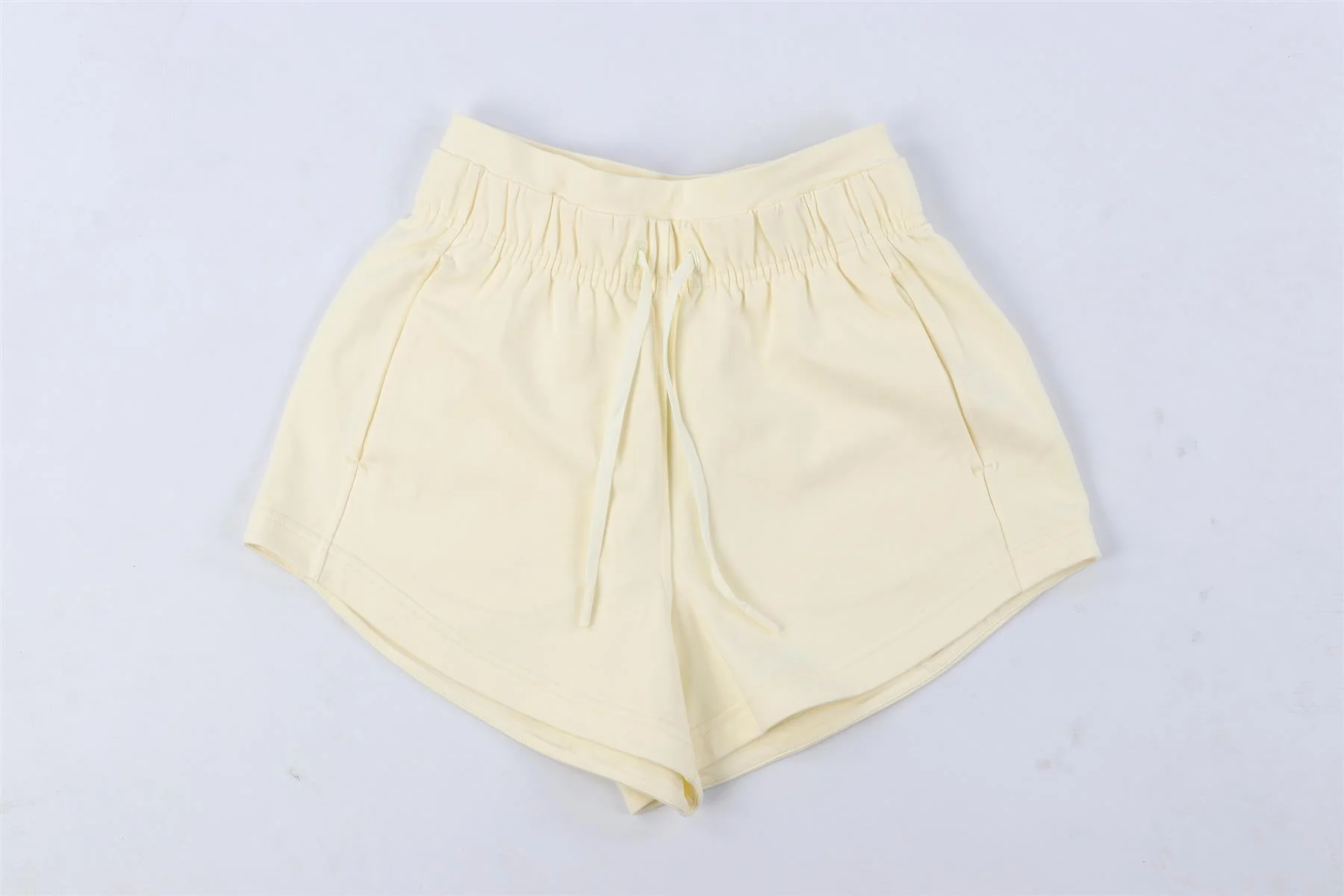 LULULEMON YELLOW COTTON SHORTS US 2 UK 6 - Image 2