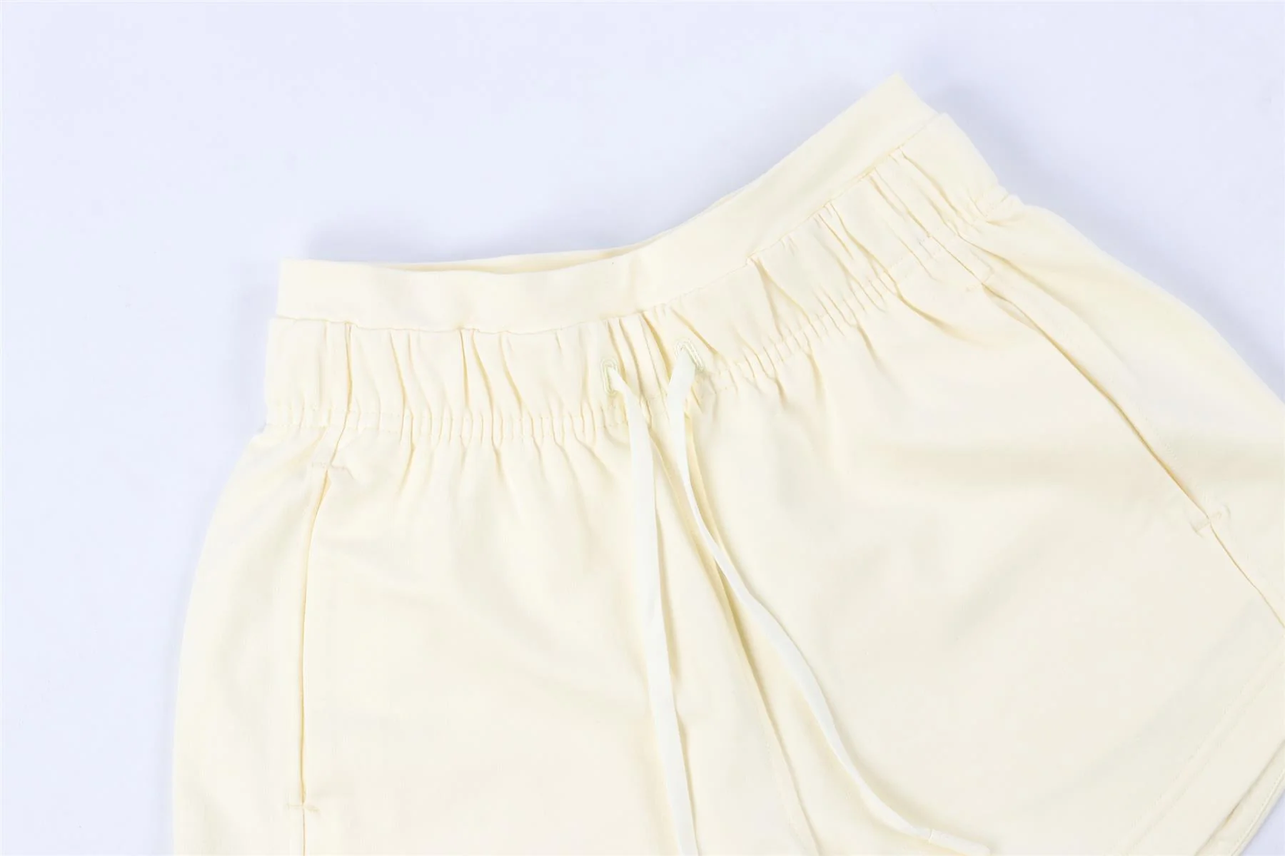 LULULEMON YELLOW COTTON SHORTS US 2 UK 6 - Image 3