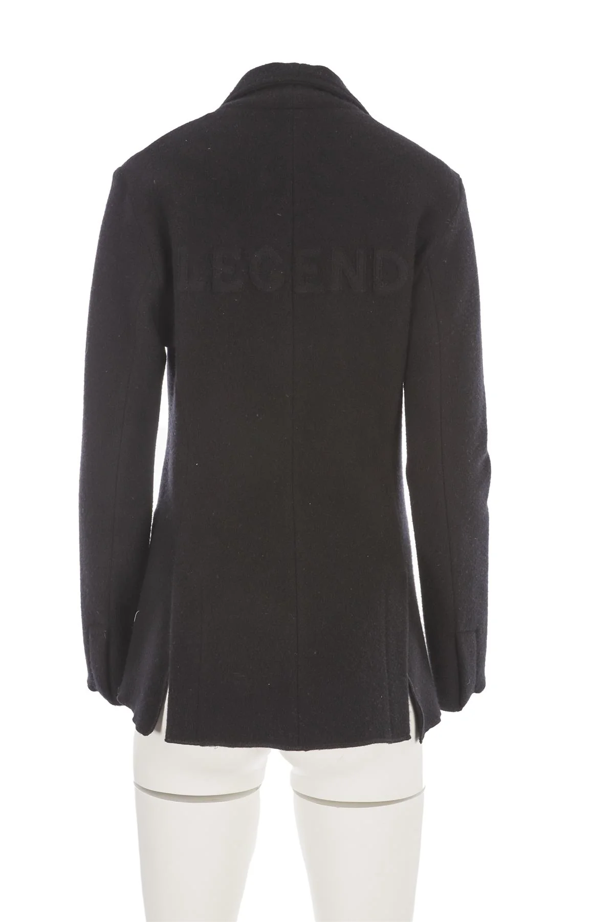 LUXURY FAMILY AFFAIR BLACK WOOL BLAZER SMALL - Image 4