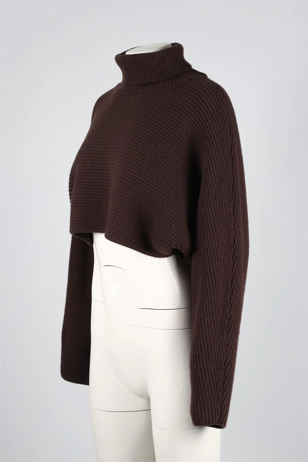 LVIR BROWN WOOL SWEATER SMALL - Image 3
