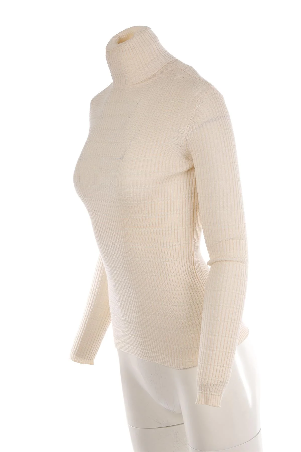 M MISSONI CREAM KNIT SWEATER XSMALL - Image 3