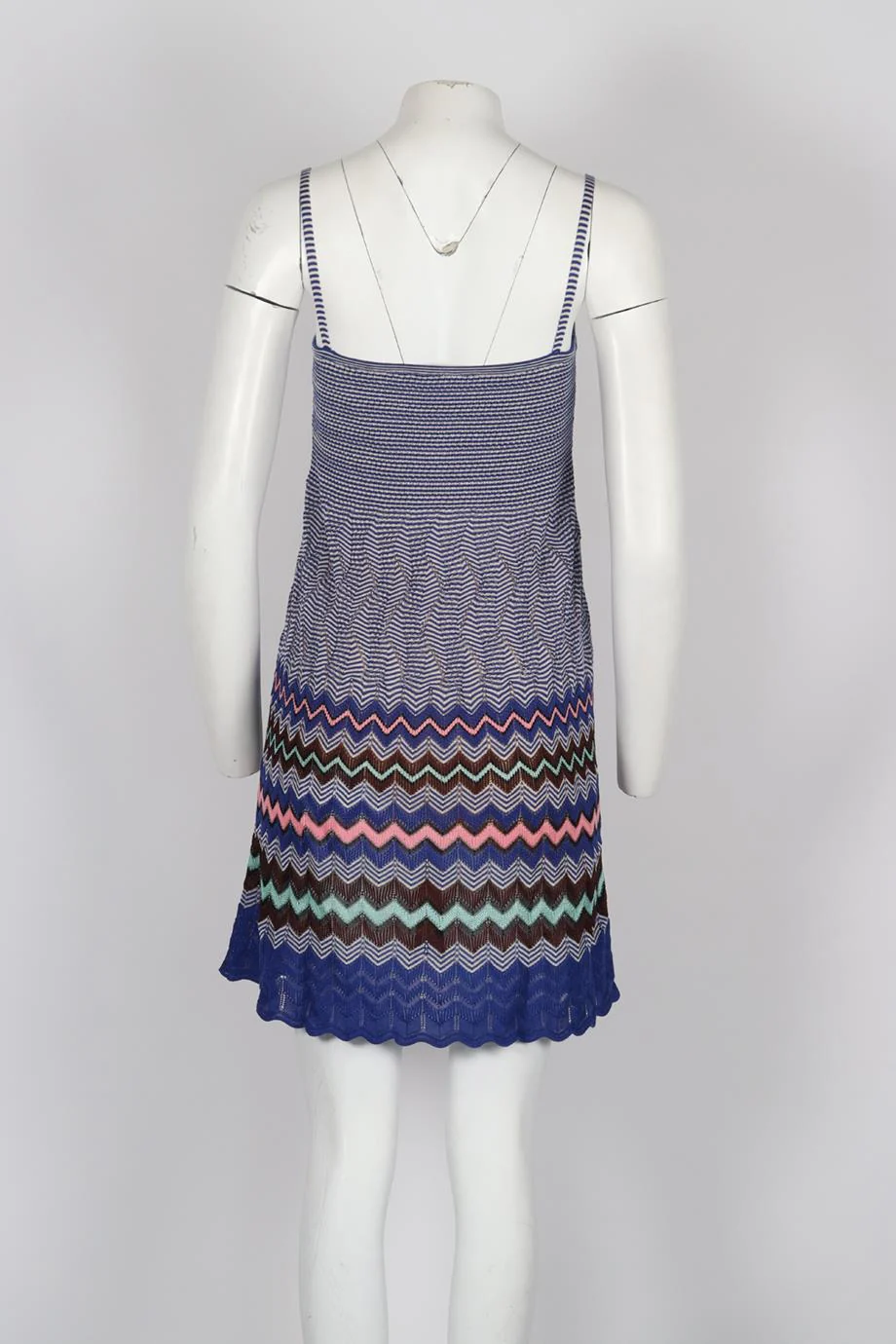 M MISSONI CROCHET KNIT MINI DRESS IT 42 UK 10 - Image 4