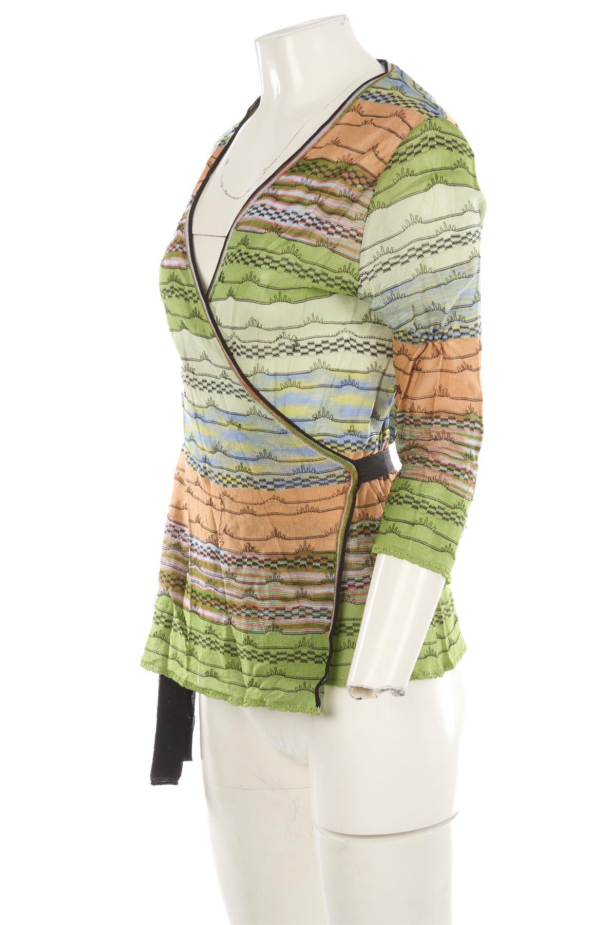 M MISSONI MULTI KNIT CARDIGAN IT 50 UK 18 - Image 3