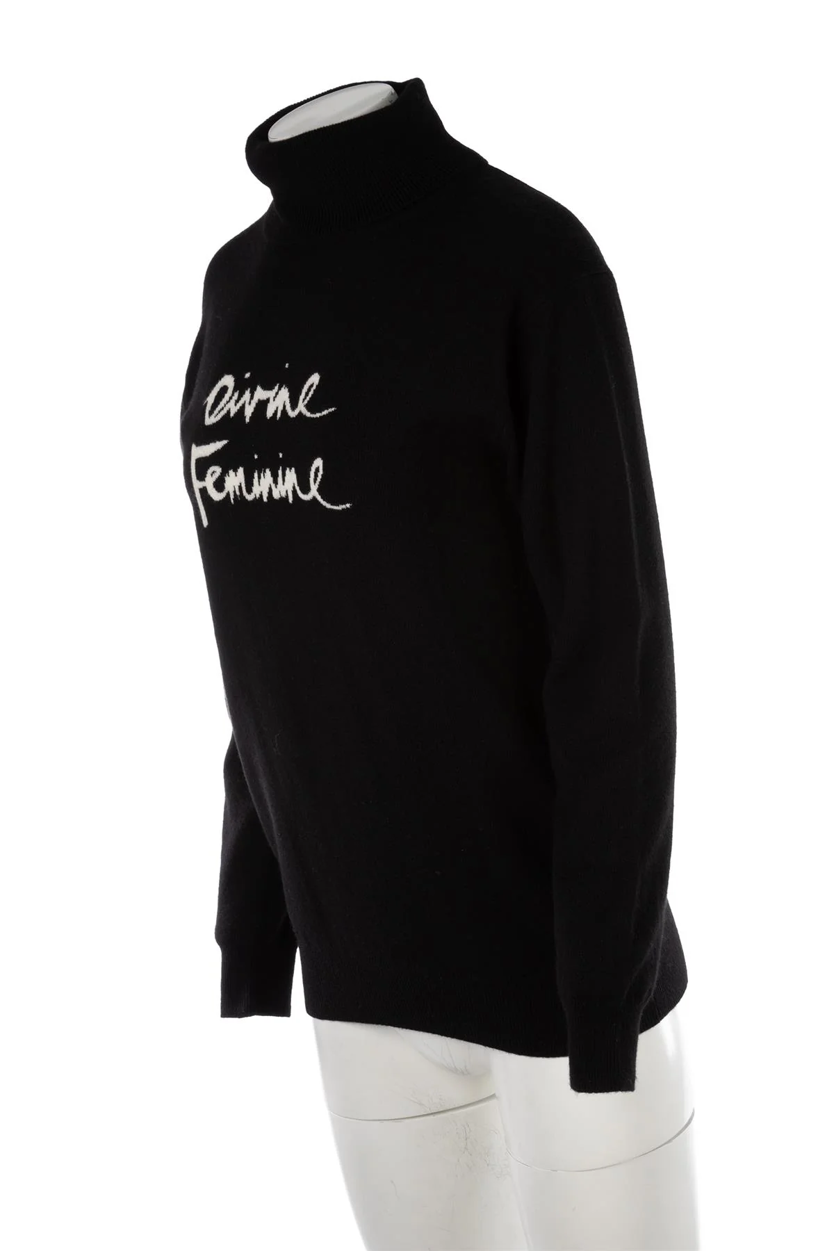 M&S X BELLA FREUD BLACK CASHMERE SWEATER SMALL - Image 3
