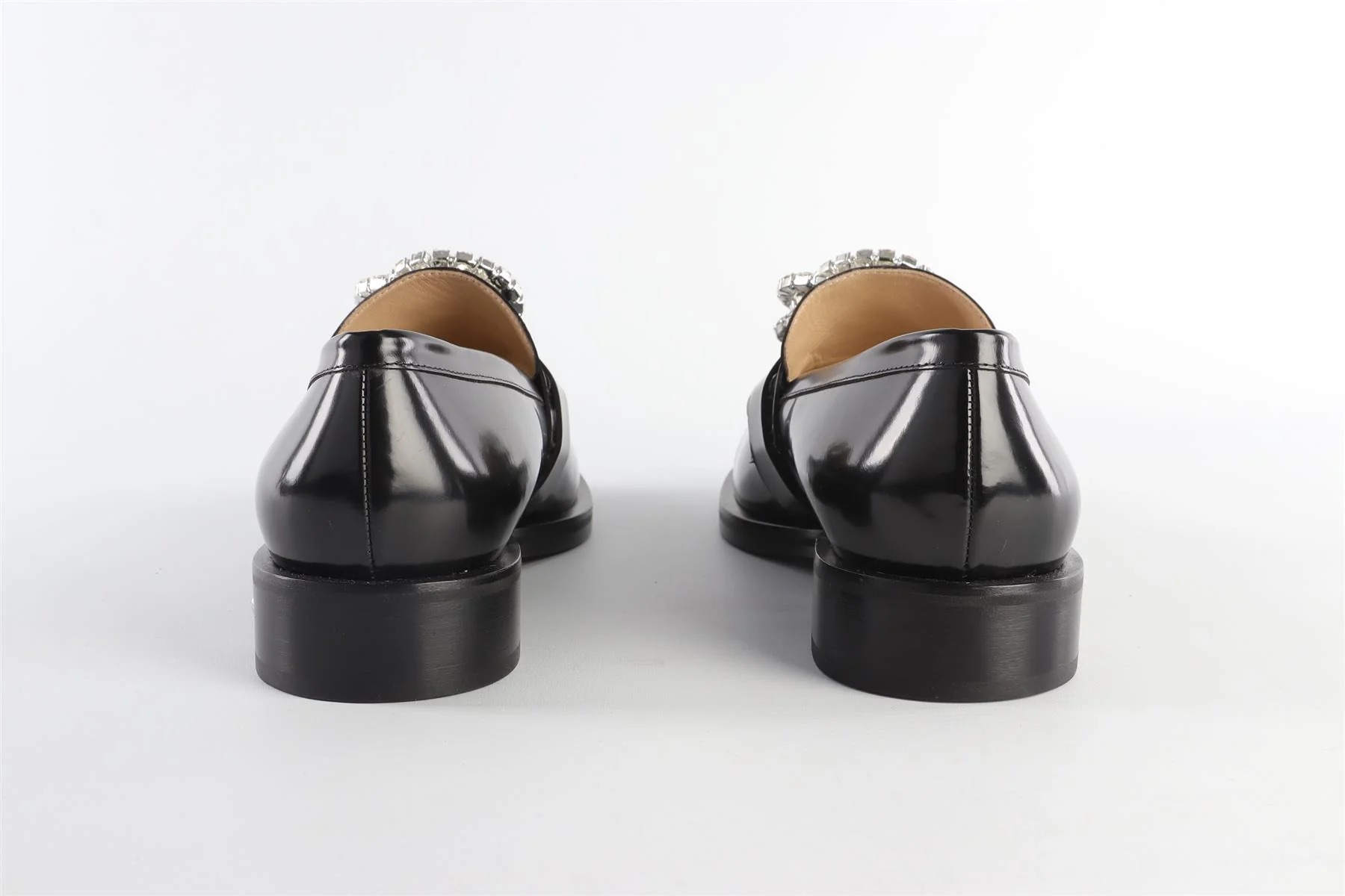 MACH & MACH BLACK LEATHER LOAFERS EU 40 UK 7 US 10 - Image 5