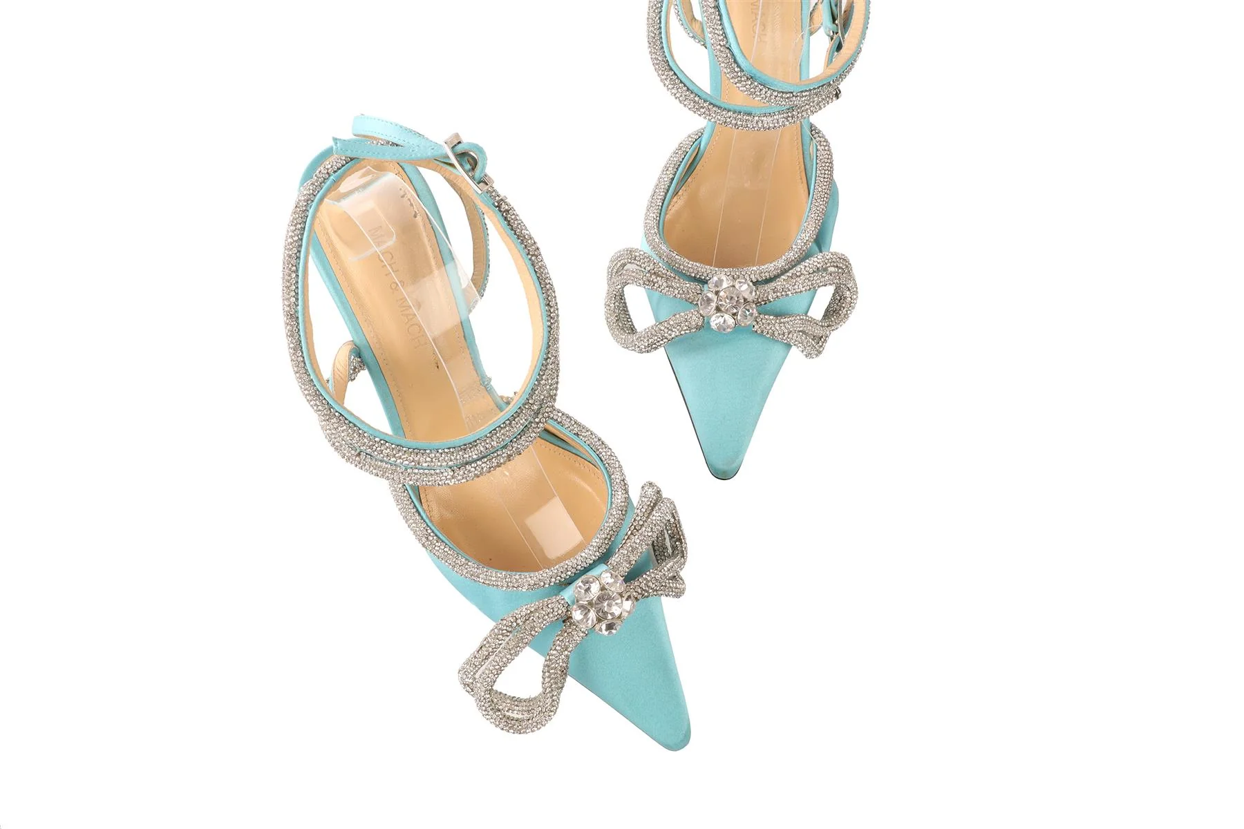 MACH & MACH BLUE SATIN PUMPS EU 38 UK 5 US 8 - Image 4