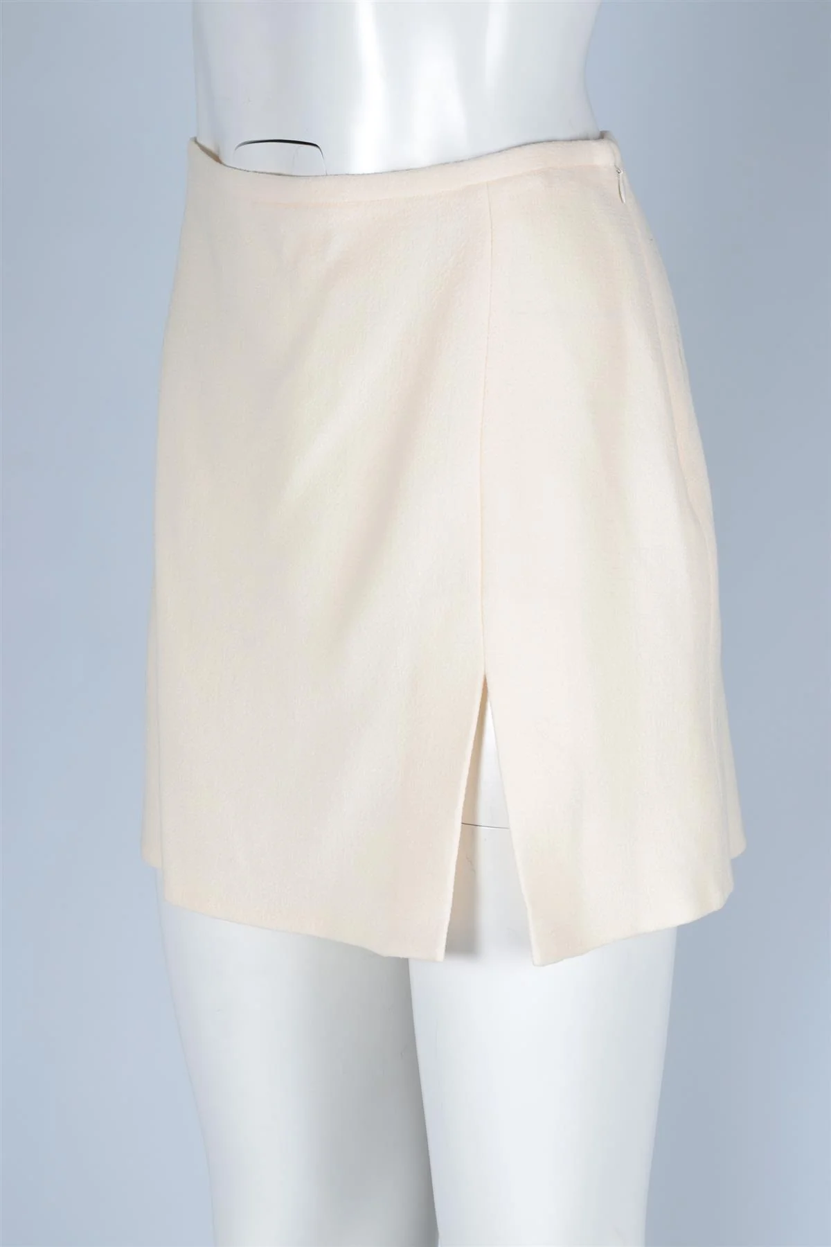 MACH & MACH CREAM WOOL MINI SKIRT FR 40 UK 12 - Image 3