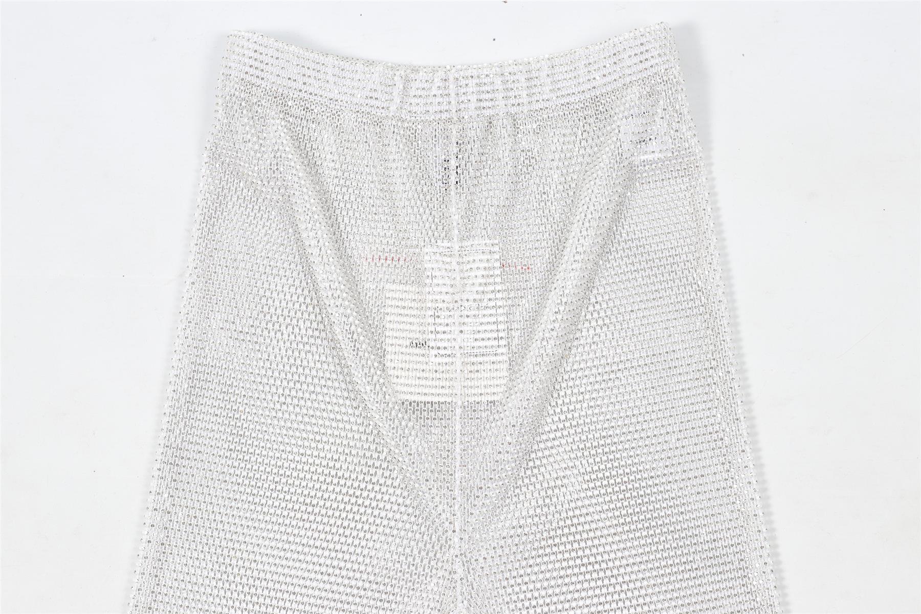 MACH & MACH SILVER CRYSTAL SHORTS UK 10 US 6 - Image 3