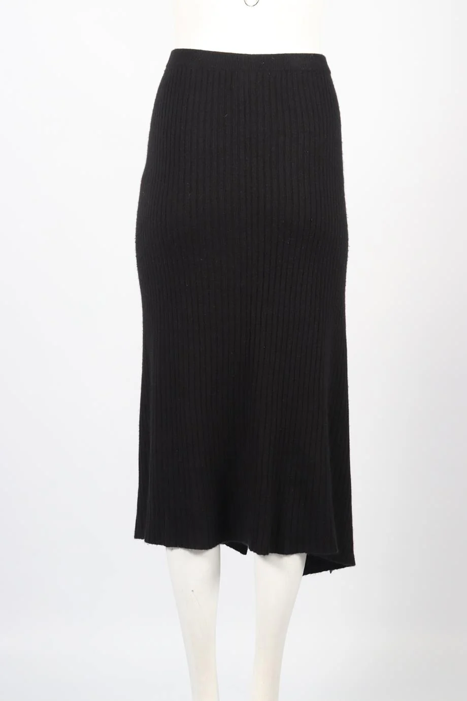 MADELEINE THOMPSON RIBBED CASHMERE BLEND MIDI SKIRT SMALL - Image 4