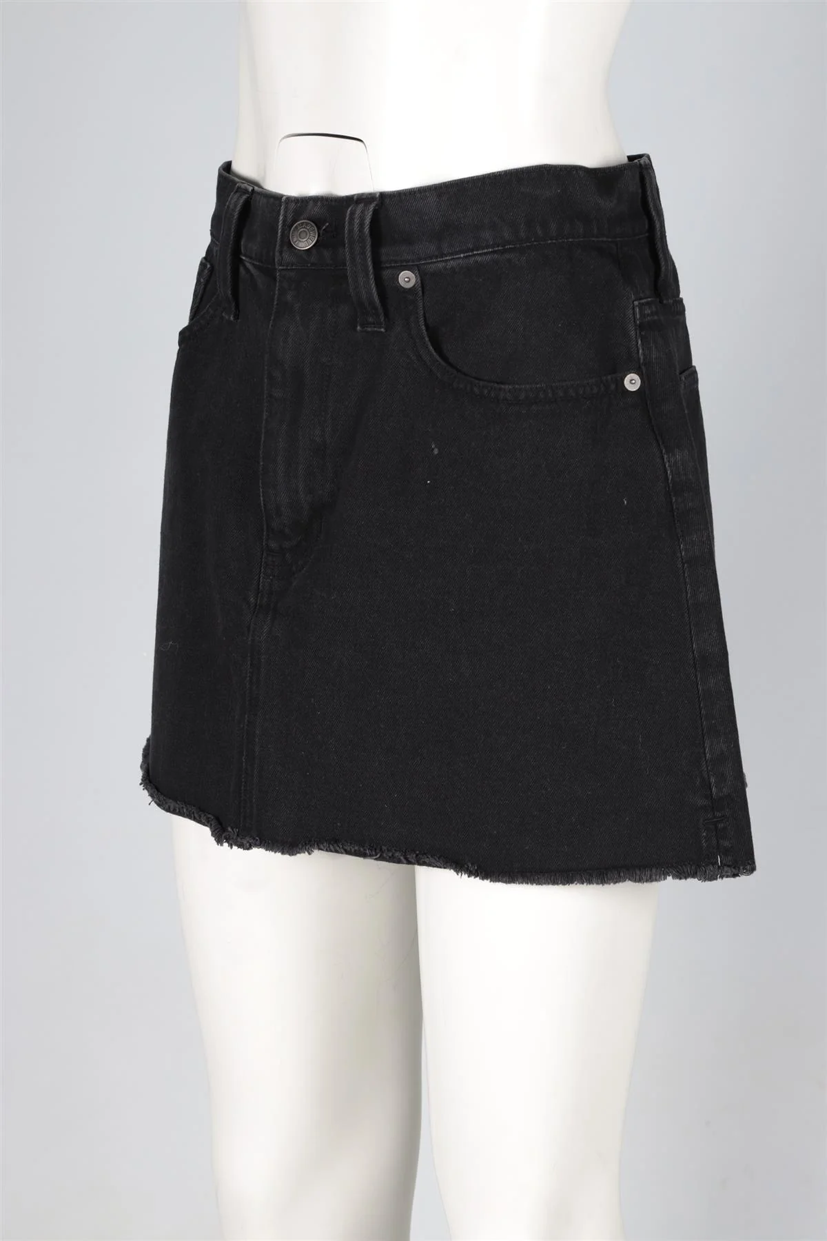 MADEWELL BLACK DENIM MINI SKIRT W30 UK 12 - Image 3