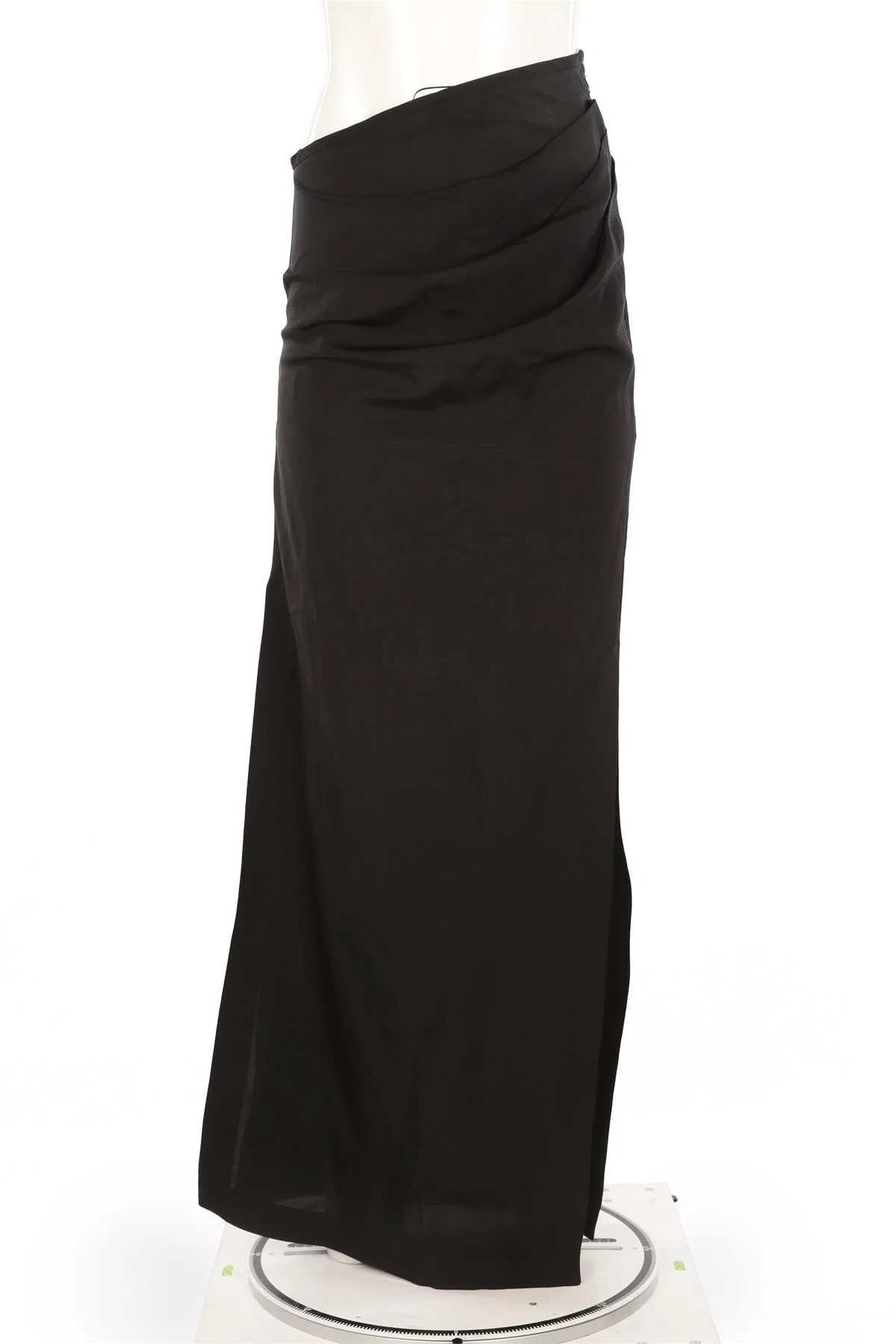 MAGALA BLACK LINEN MAXI SKIRT SMALL - Image 2
