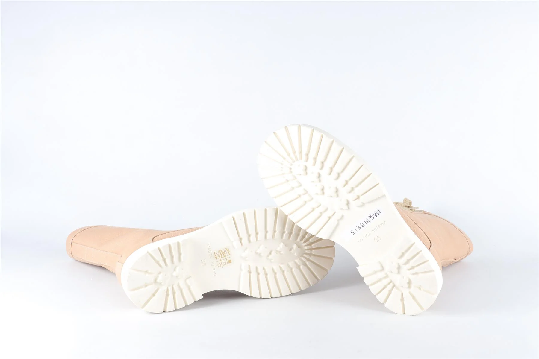 MAGDA BUTRYM BEIGE CANVAS BOOTS EU 38 UK 5 US 8 - Image 6