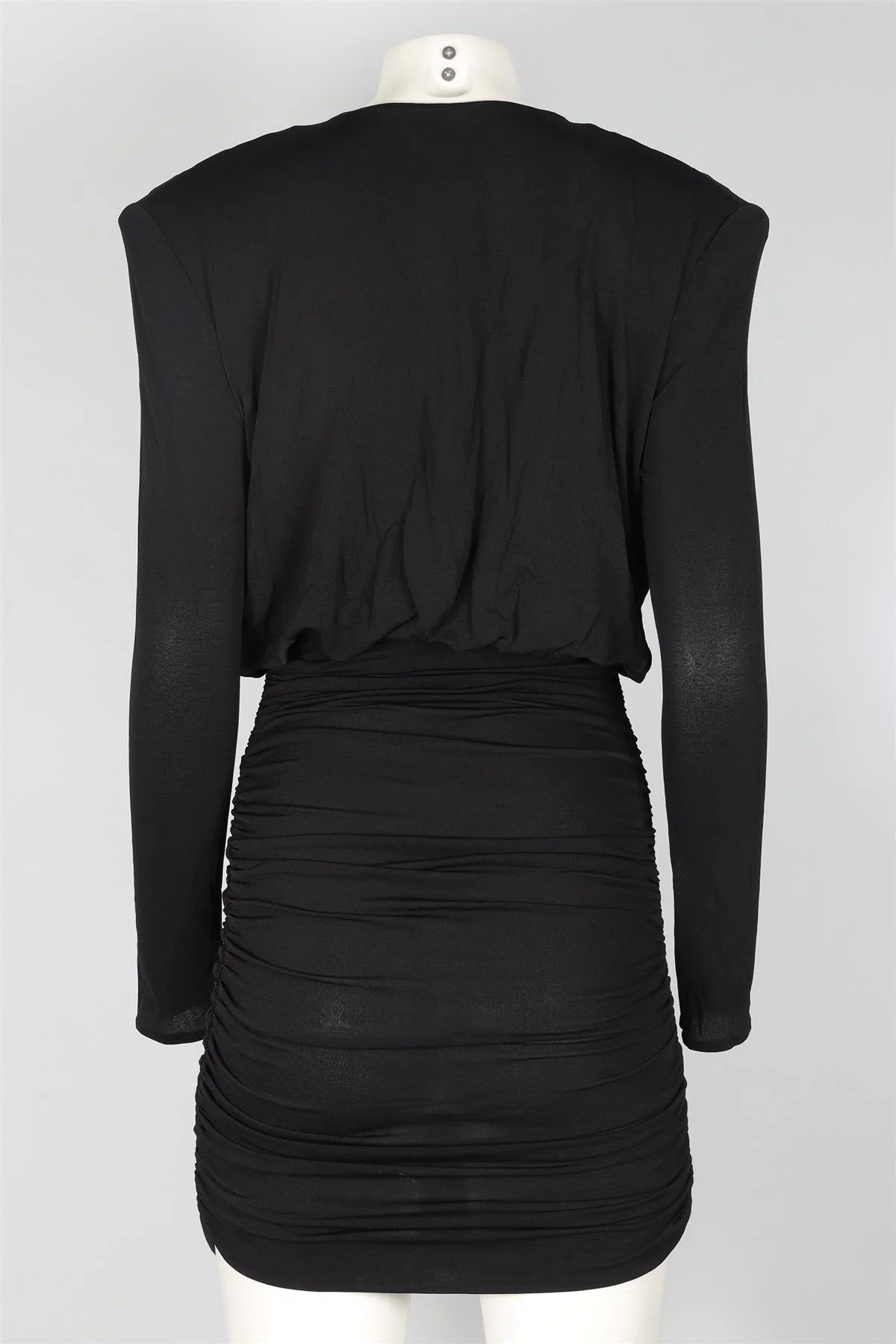 MAGDA BUTRYM BLACK JERSEY MINI DRESS FR 32 UK 4 - Image 4