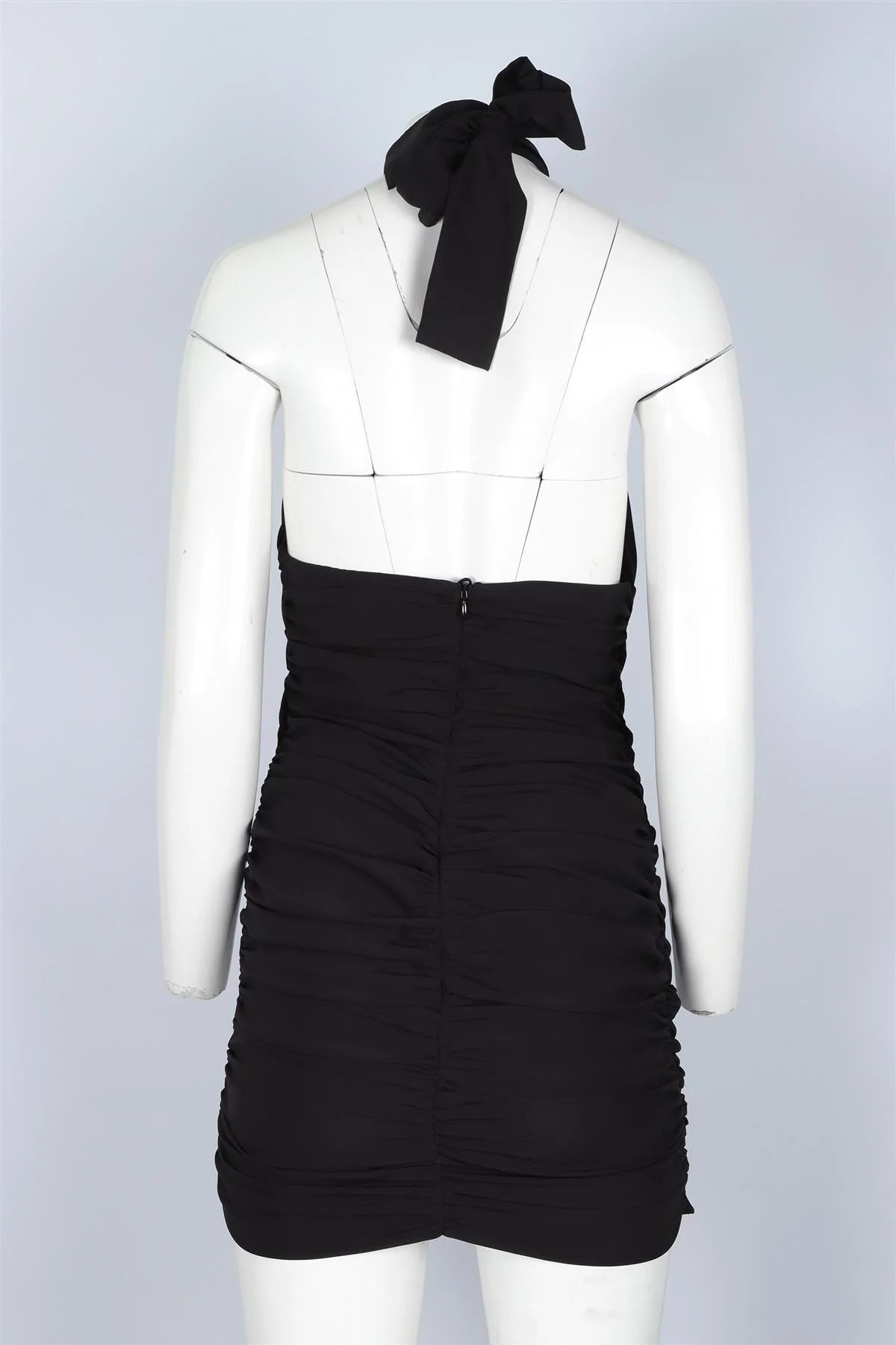 MAGDA BUTRYM BLACK SILK MINI DRESS FR 36 UK 8 - Image 4