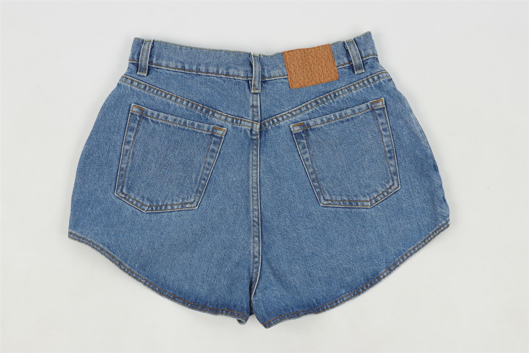 MAGDA BUTRYM BLUE DENIM SHORTS FR 38 UK 10 - Image 4