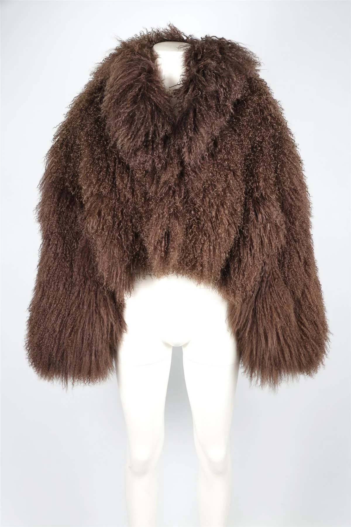 MAGDA BUTRYM BROWN SHEARLING JACKET FR 36 UK 8 - Image 2