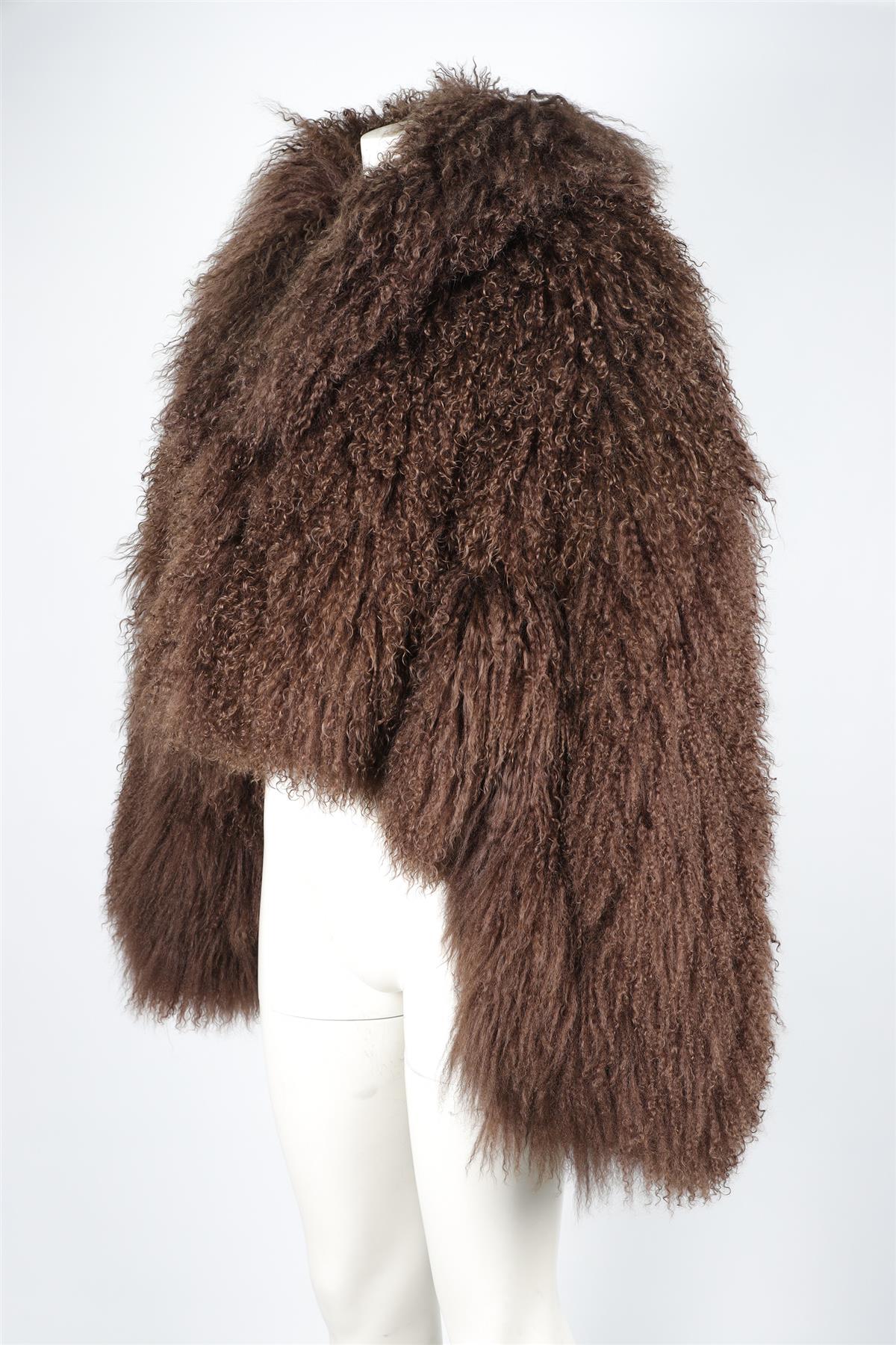 MAGDA BUTRYM BROWN SHEARLING JACKET FR 36 UK 8 - Image 3