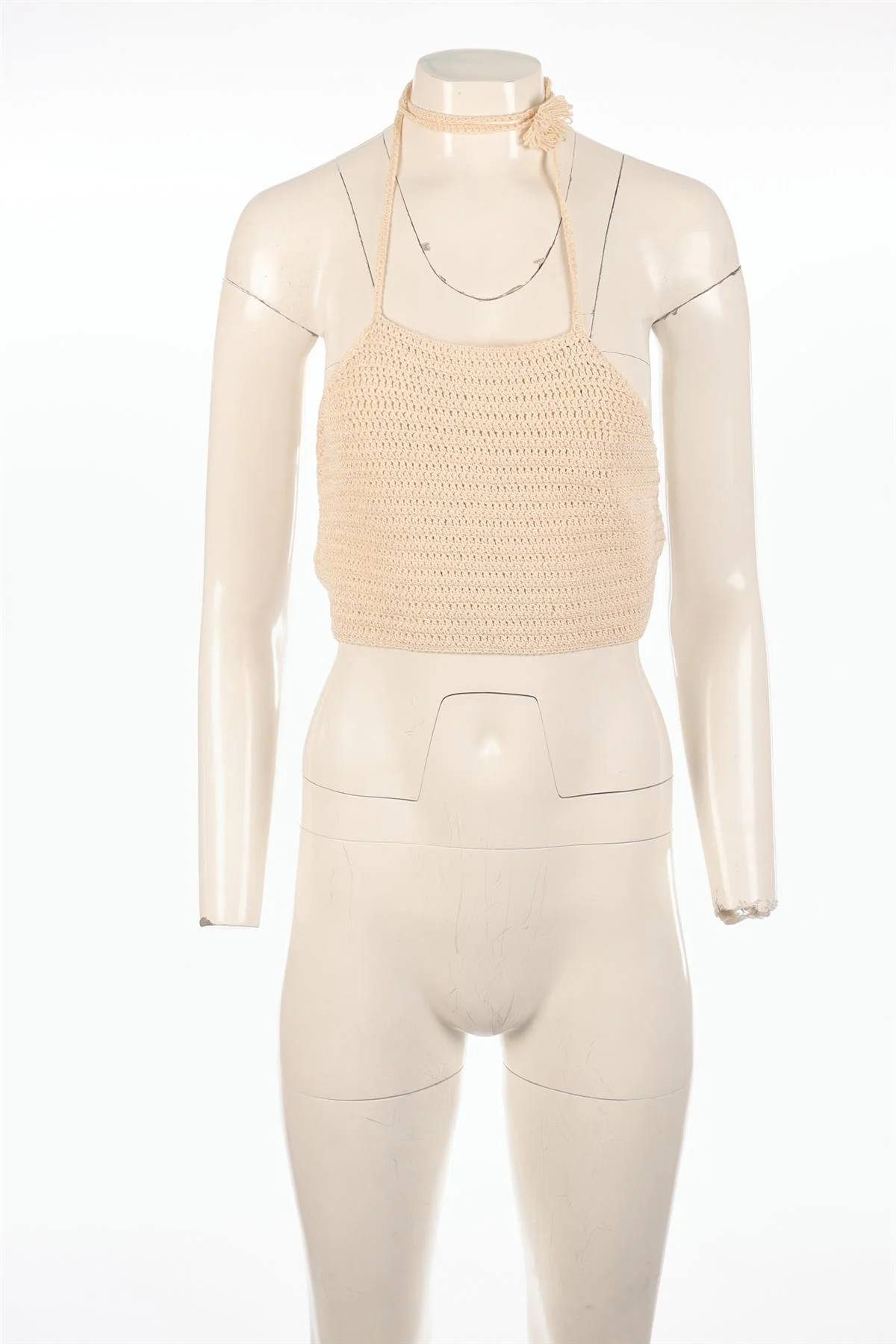 MAGDA BUTRYM CREAM CROCHET TOP FR 36 UK 8 - Image 2
