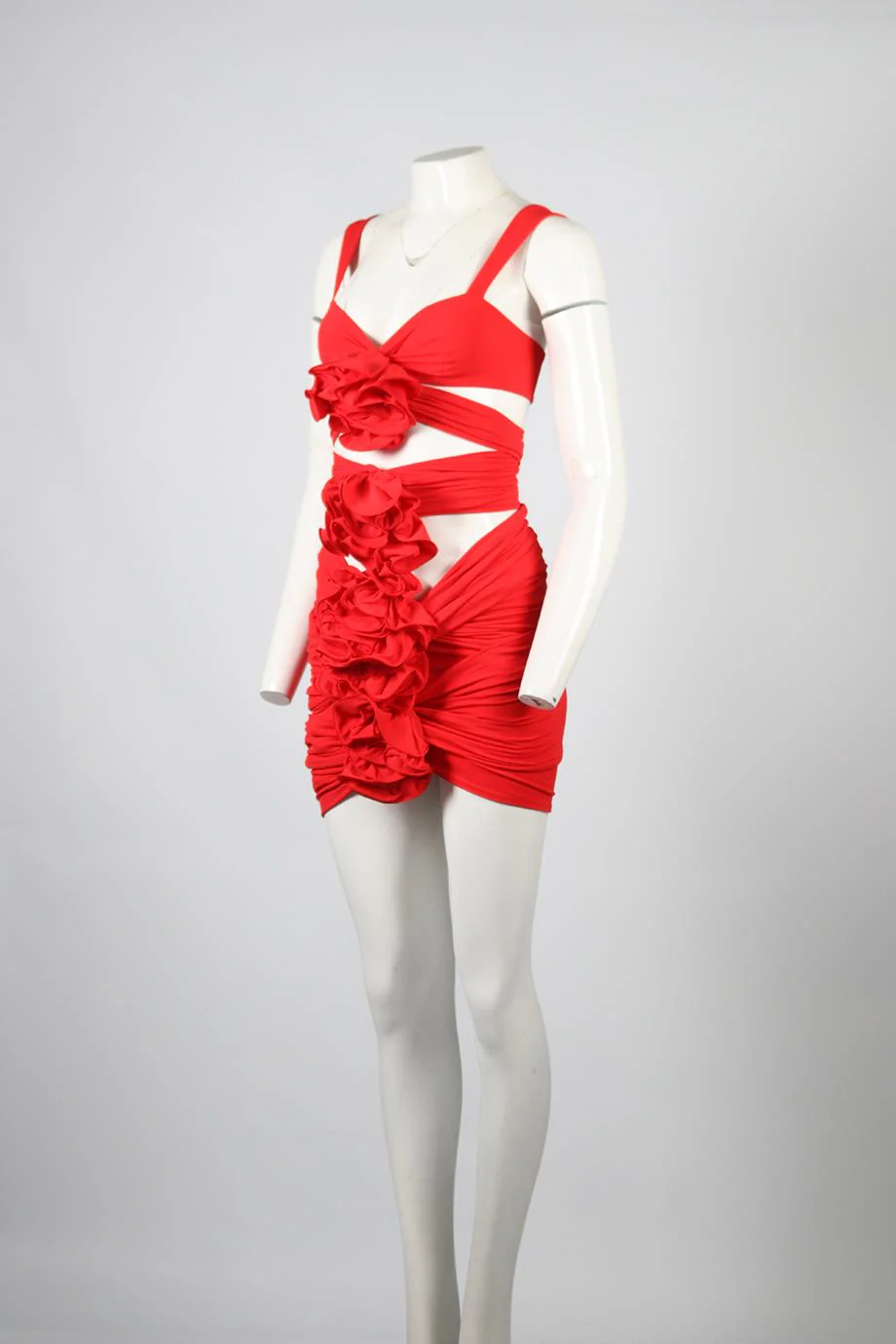 MAGDA BUTRYM CUTOUT JERSEY MINI DRESS FR 34 UK 6 - Image 3