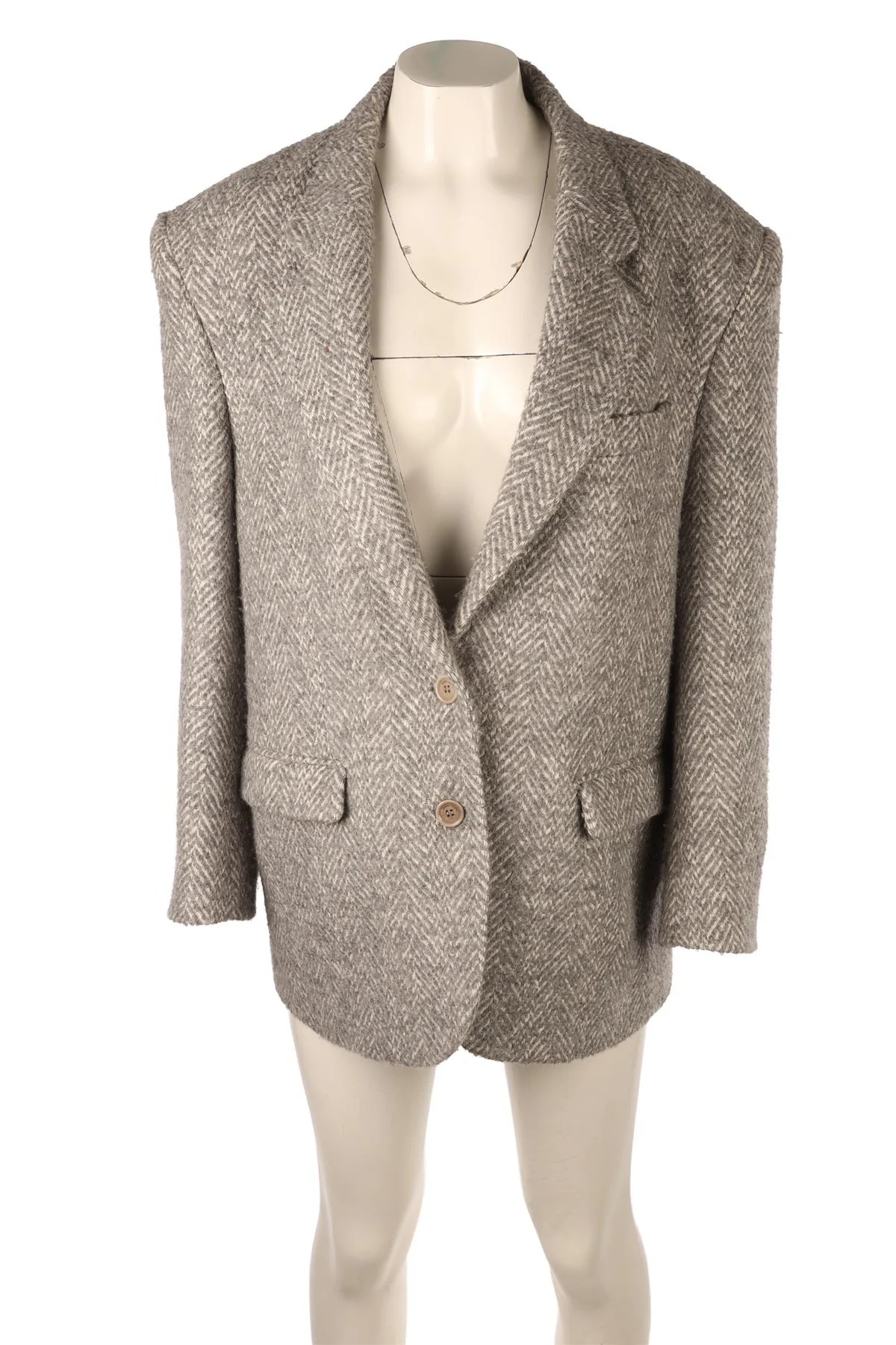 MAGDA BUTRYM GREY WOOL BLAZER FR 34 UK 6 - Image 2