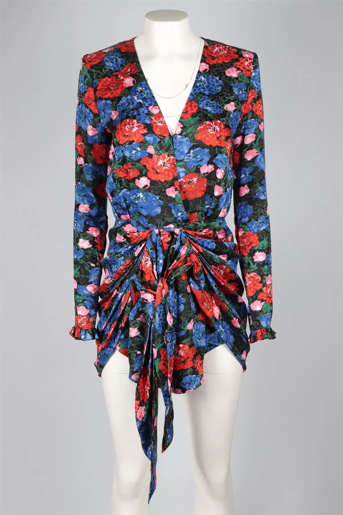 MAGDA BUTRYM MULTI SILK MINI DRESS FR 36 UK 8 - Image 2