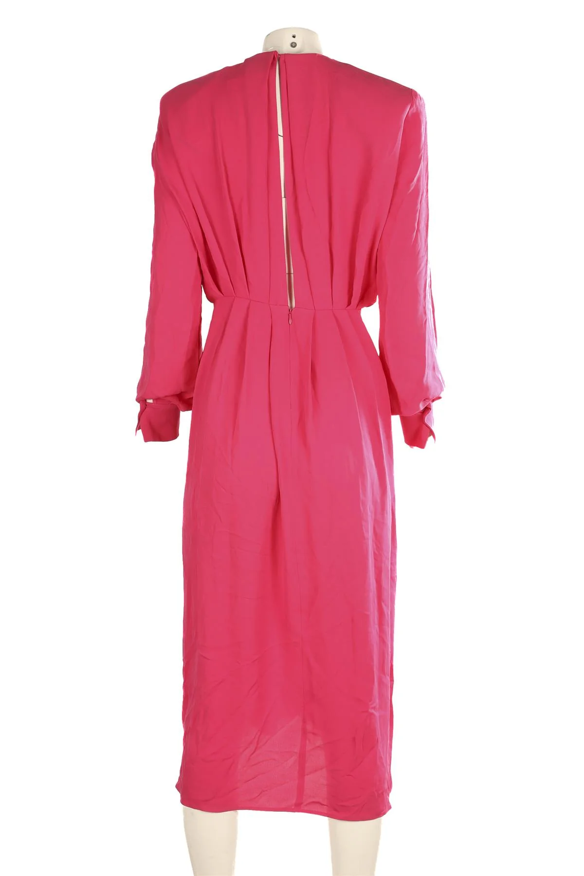 MAGDA BUTRYM PINK SILK MAXI DRESS FR 36 UK 8 - Image 4