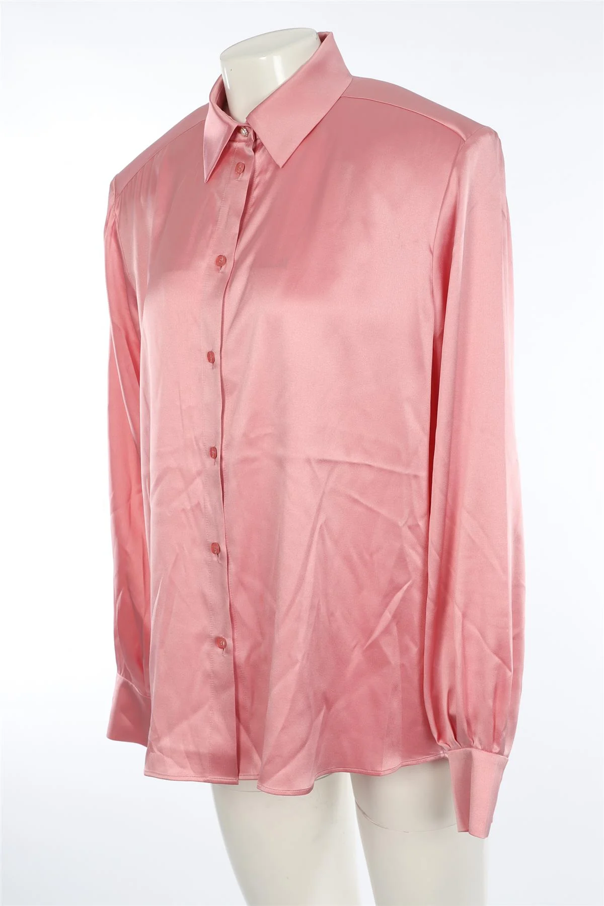 MAGDA BUTRYM PINK SILK SHIRT FR 36 - Image 3