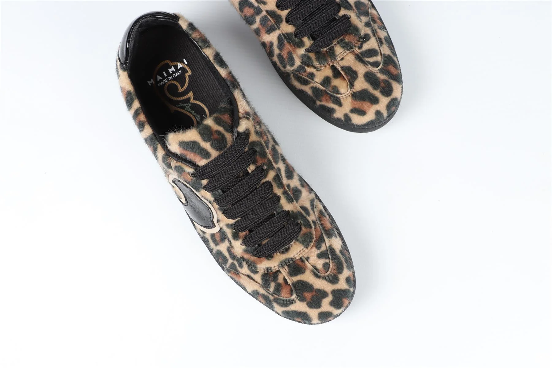 MAIMAI BROWN FAUX FUR SNEAKERS EU 40 UK 7 US 10 - Image 4