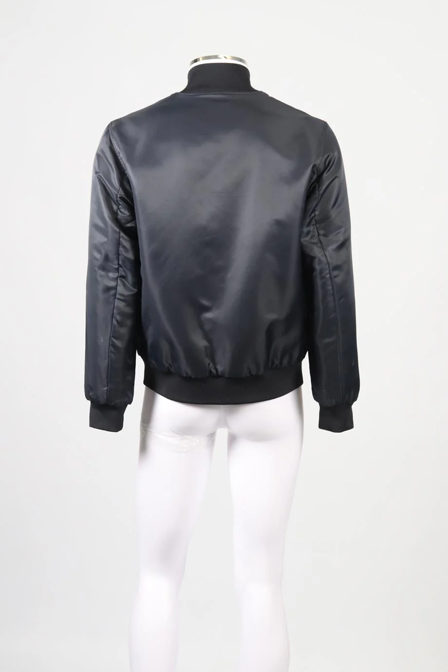 MAISON KITSUNE MEN'S REVERSIBLE WOOL BLEND BOMBER JACKET SMALL - Image 6