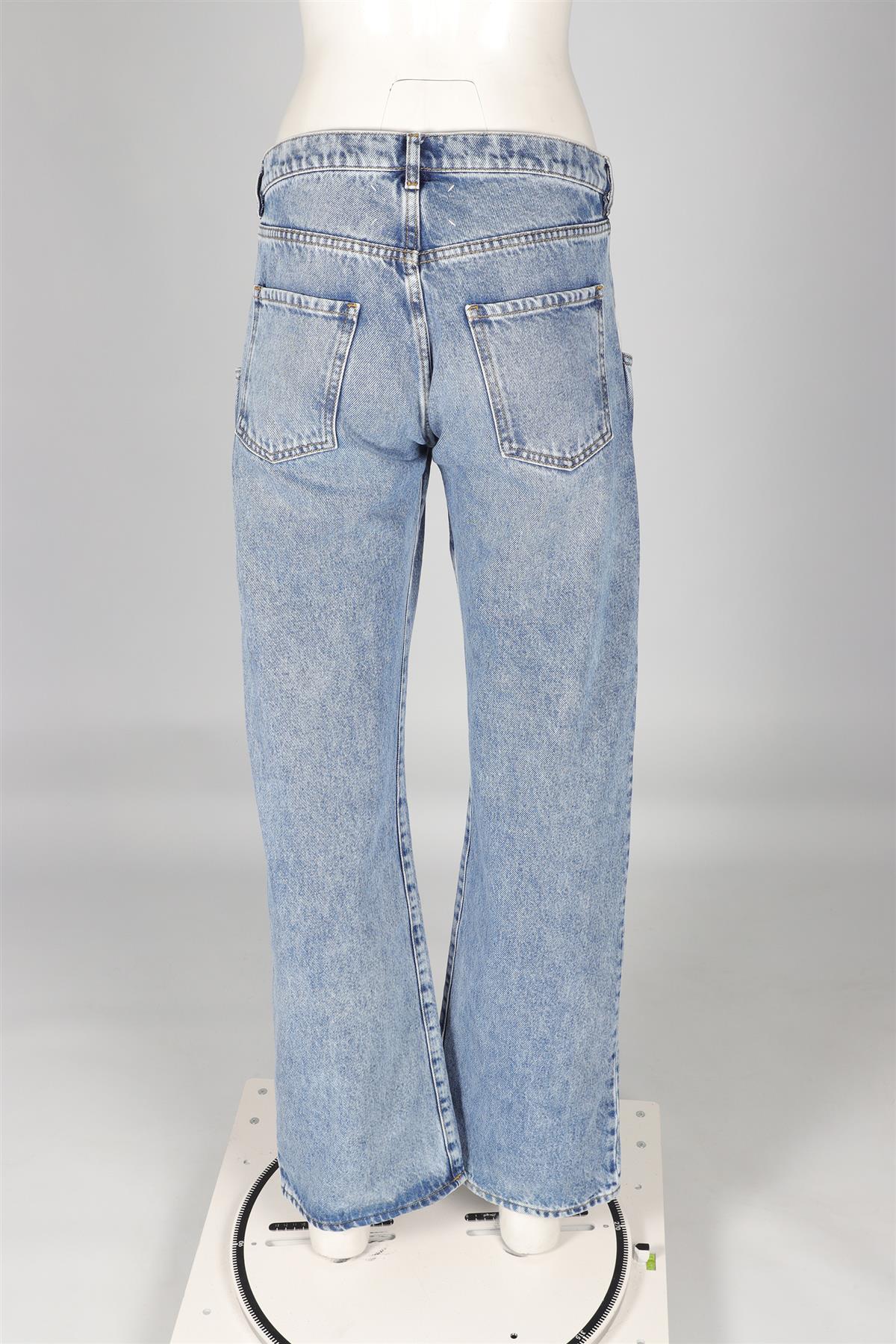 MAISON MARGIELA BLUE HIGH RISE STRAIGHT LEG JEANS IT 40 UK 8 - Image 4