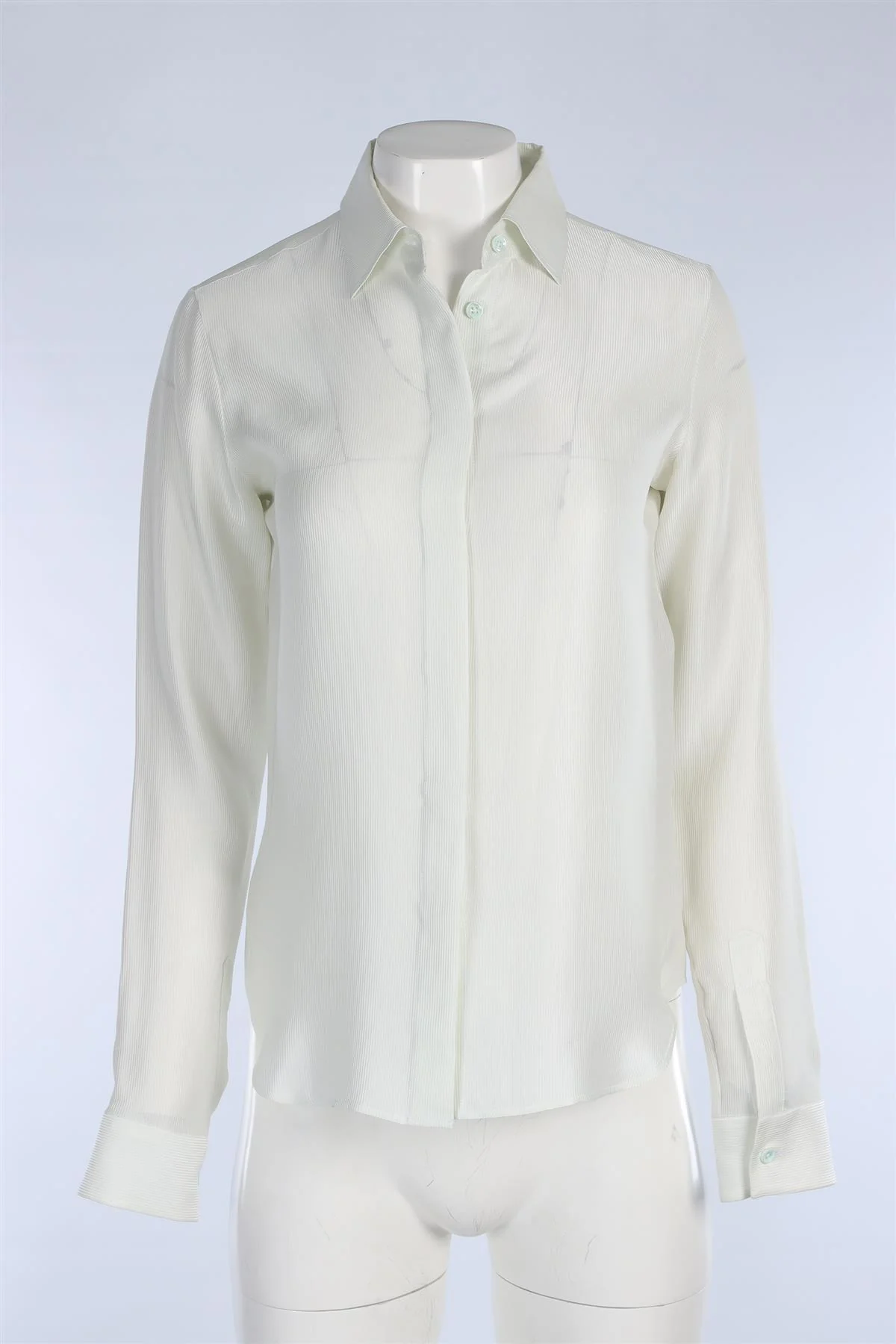 MAISON MARGIELA GREEN SILK SHIRT IT 40 UK 8 - Image 2