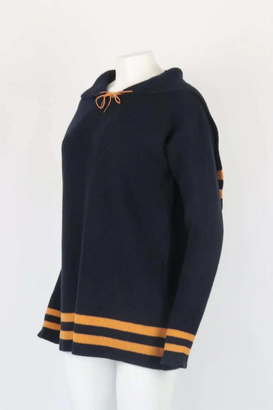 MAISON MARGIELA RIBBED KNIT WOOL SWEATER MEDIUM - Image 3