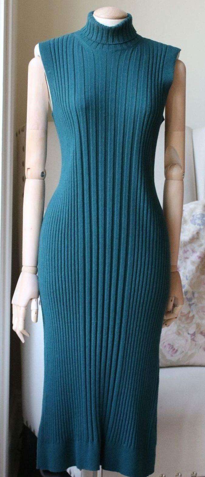 MAISON MARGIELA RIBBED TURTLENECK DRESS MEDIUM - Image 2