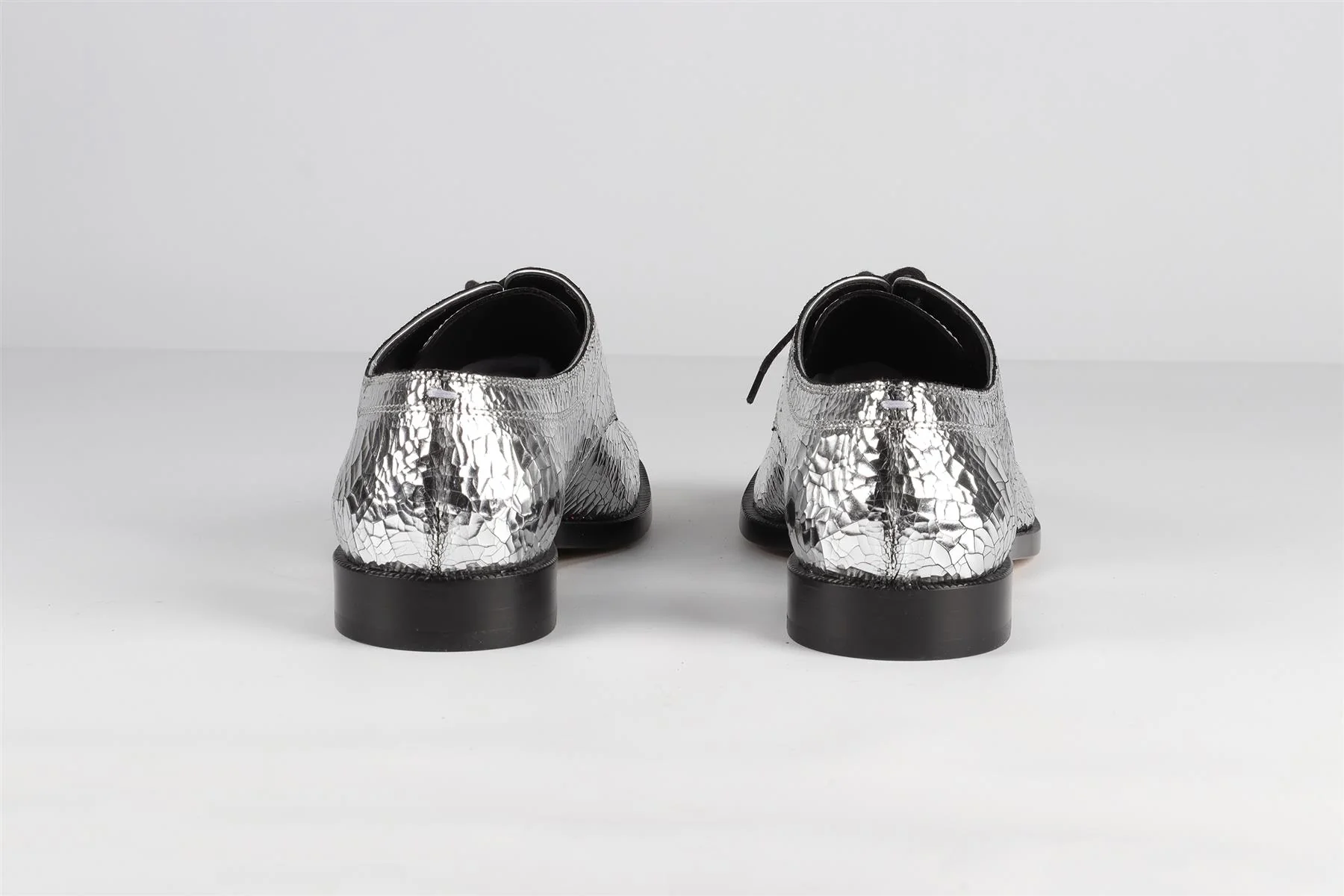 MAISON MARGIELA SILVER TABI LEATHER LOAFERS EU 39.5 UK 6.5 US 9.5 - Image 5