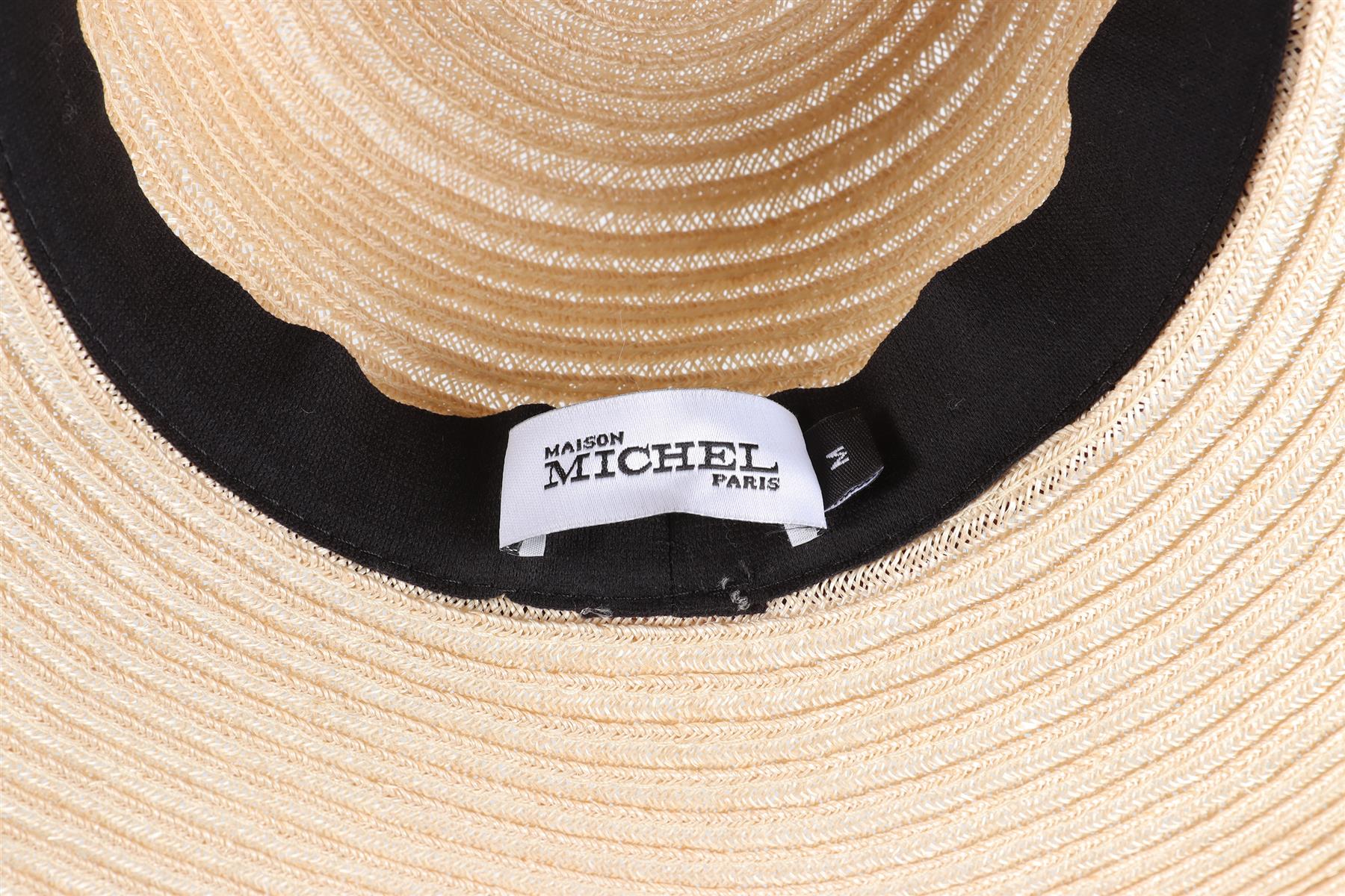 MAISON MICHEL BEIGE STRAW HAT - Image 7