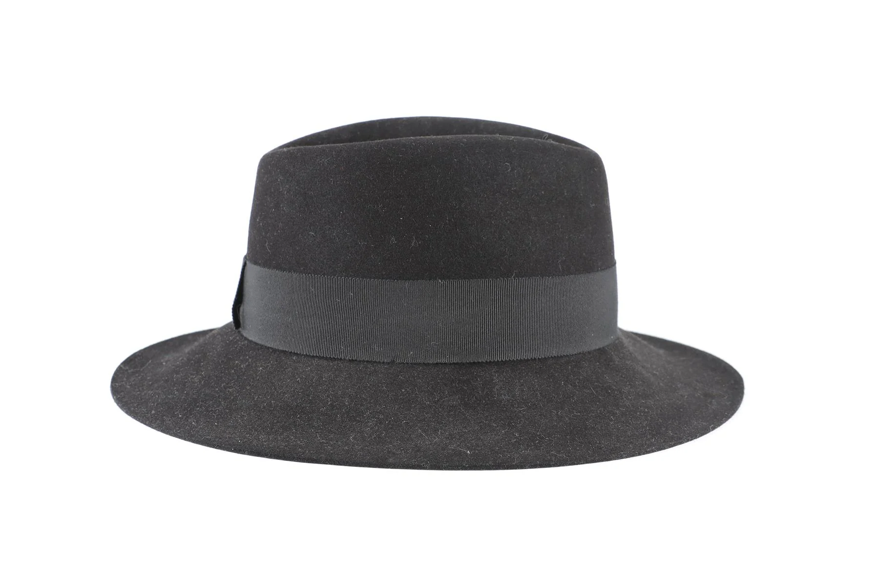 MAISON MICHEL BLACK WOOL HAT MEDIUM - Image 4