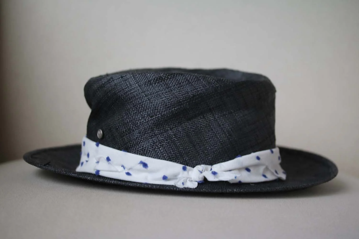 MAISON MICHEL ED STRAW HAT WITH POLKA DOT BAND - Image 3
