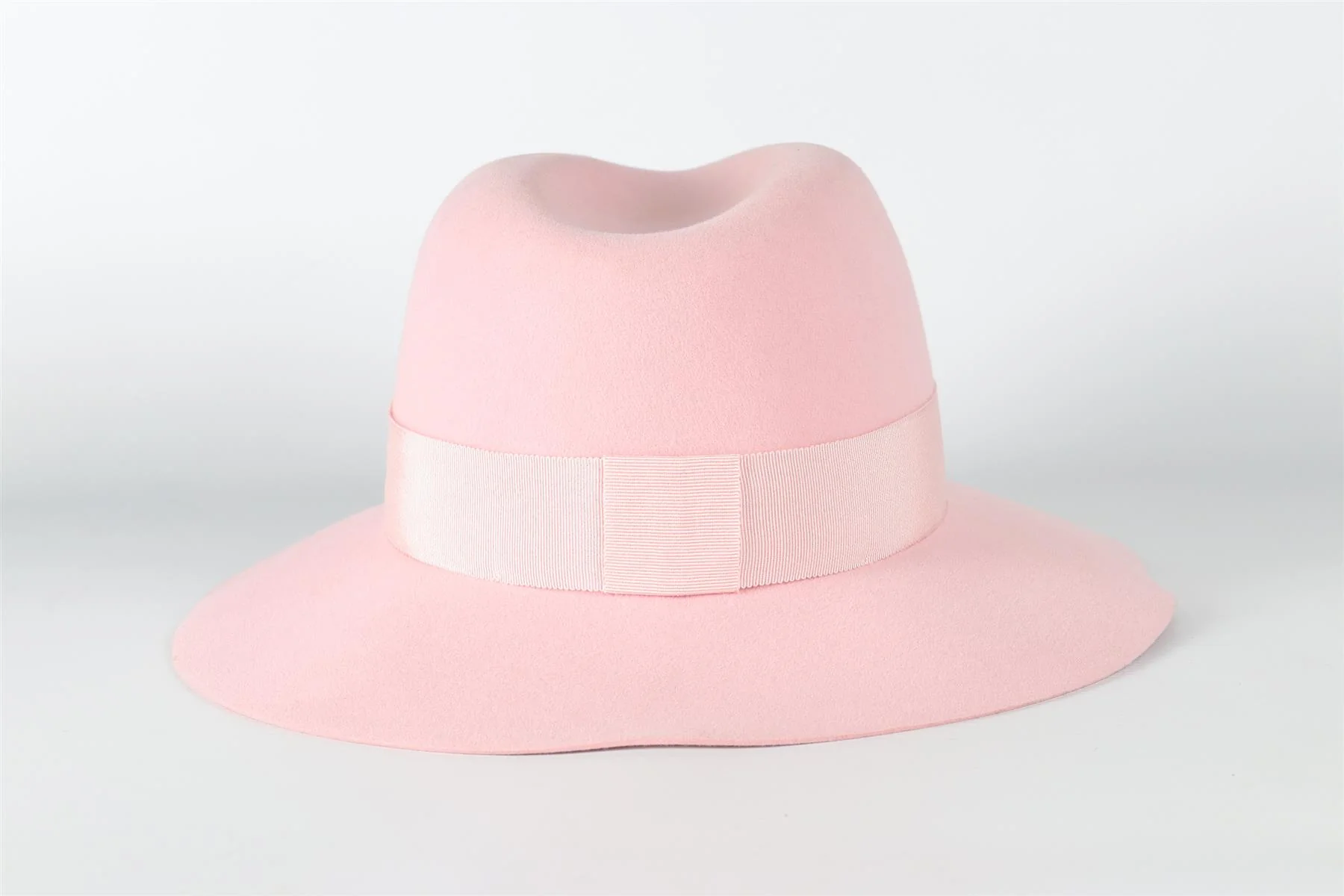 MAISON MICHEL PINK FELT FEDORA HAT LARGE - Image 4