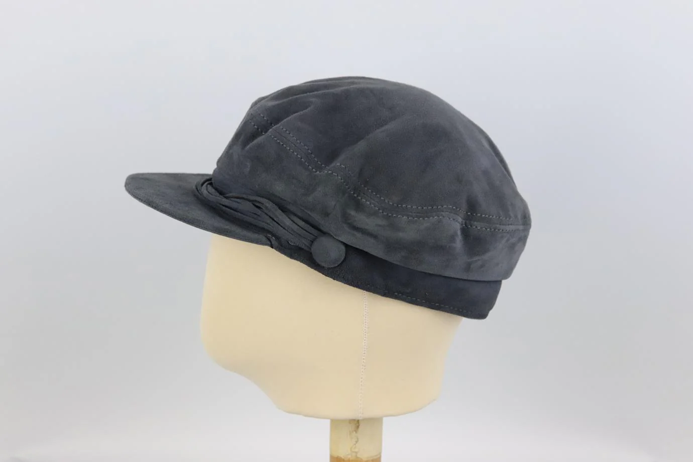 MAISON MICHEL SUEDE CAP LARGE - Image 4