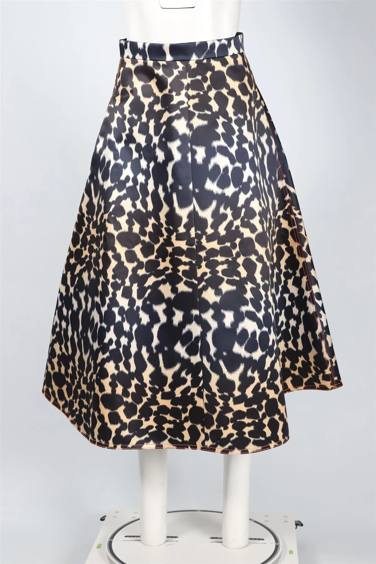 MAISON RABIH KAYROUZ BLACK SATIN MAXI SKIRT FR 36 UK 8 - Image 2