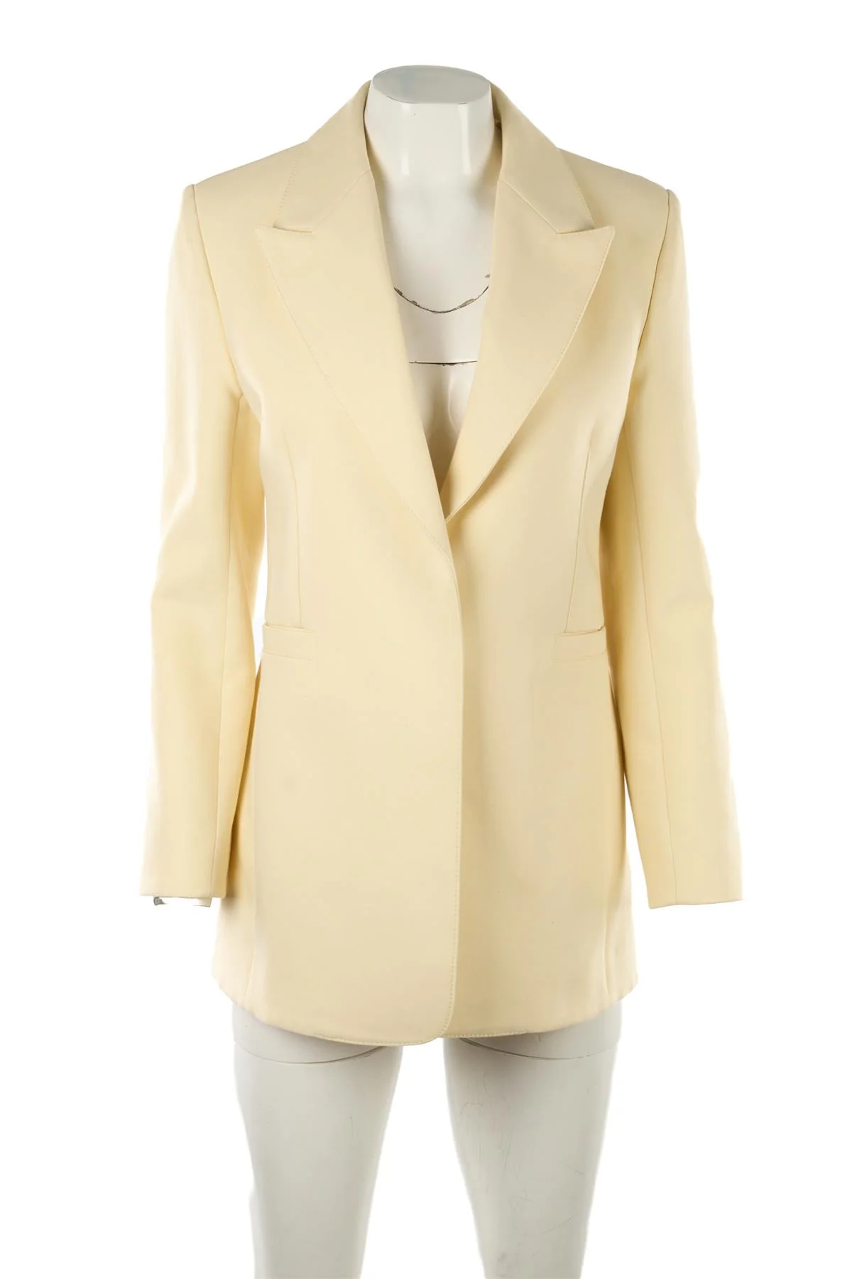 MAISON RABIH KAYROUZ CREAM COTTON BLAZER IT 38 UK 6 - Image 2