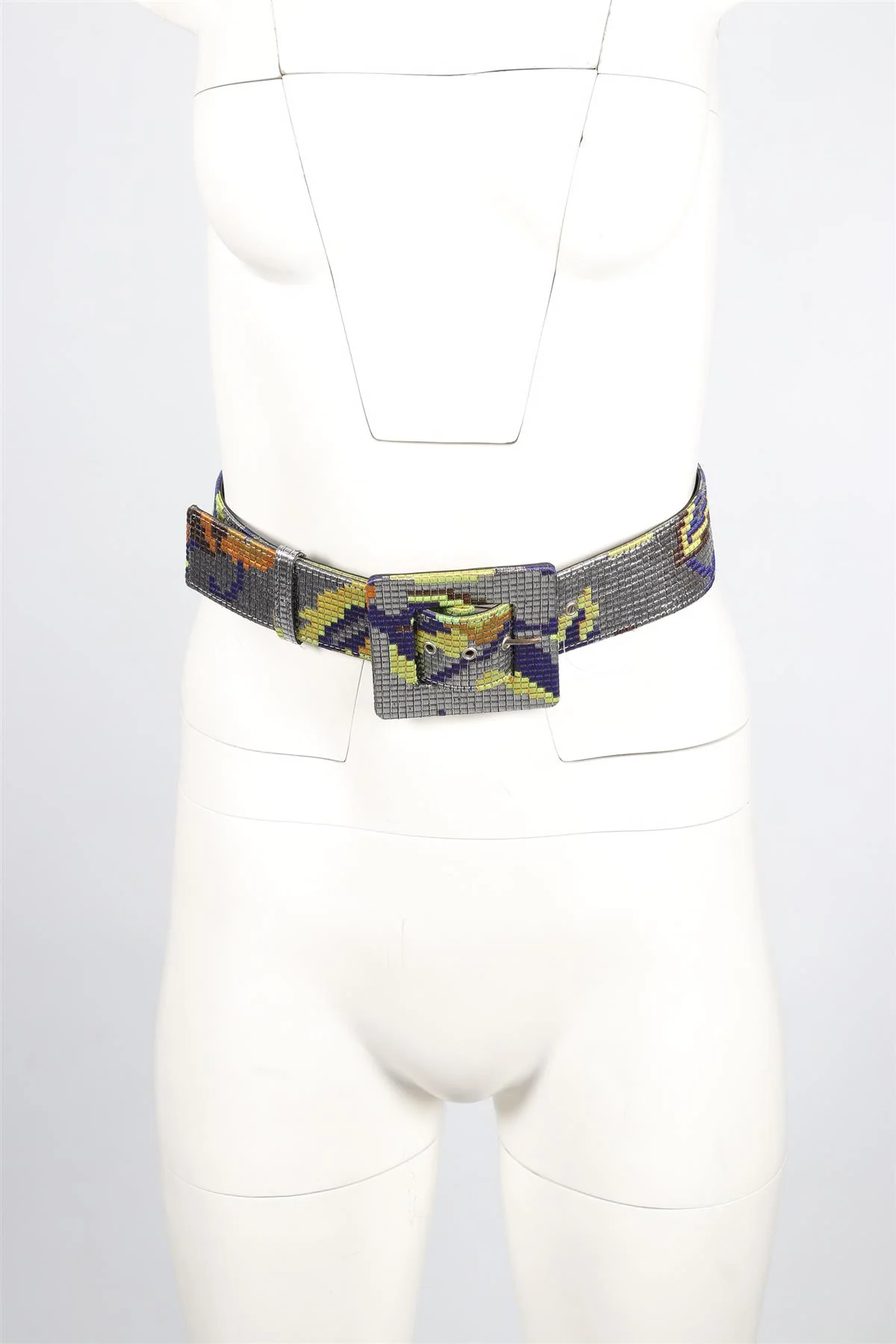 MAISON RABIH KAYROUZ SILVER FABRIC WAIST BELT - Image 6