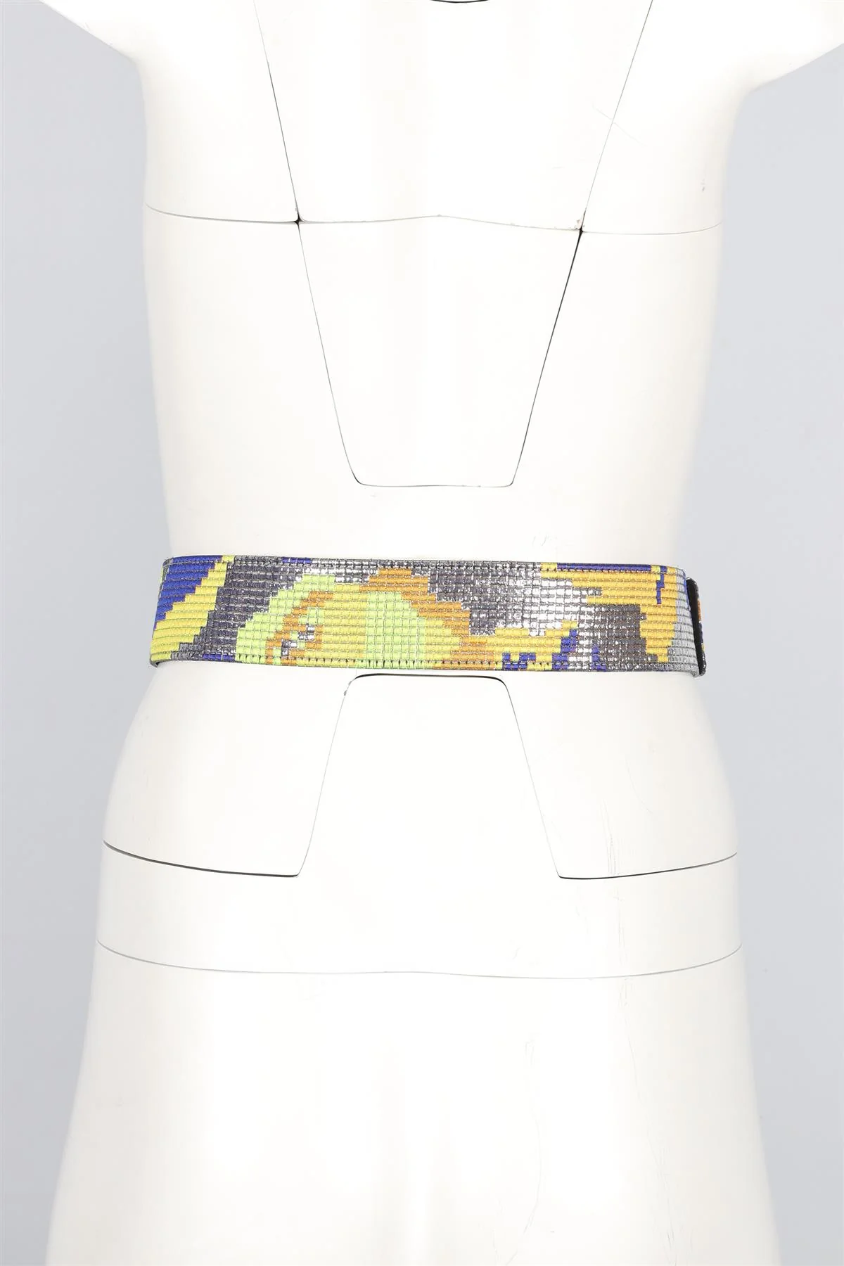 MAISON RABIH KAYROUZ SILVER FABRIC WAIST BELT - Image 7