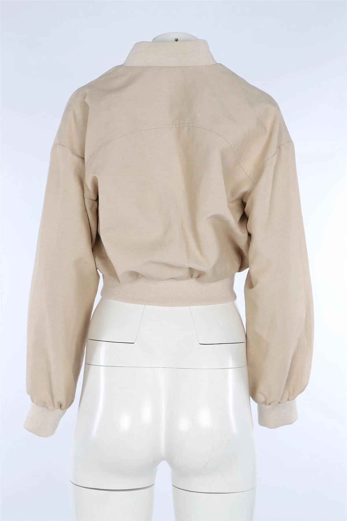 MAJE BEIGE COTTON JACKET FR 36 UK 8 - Image 4
