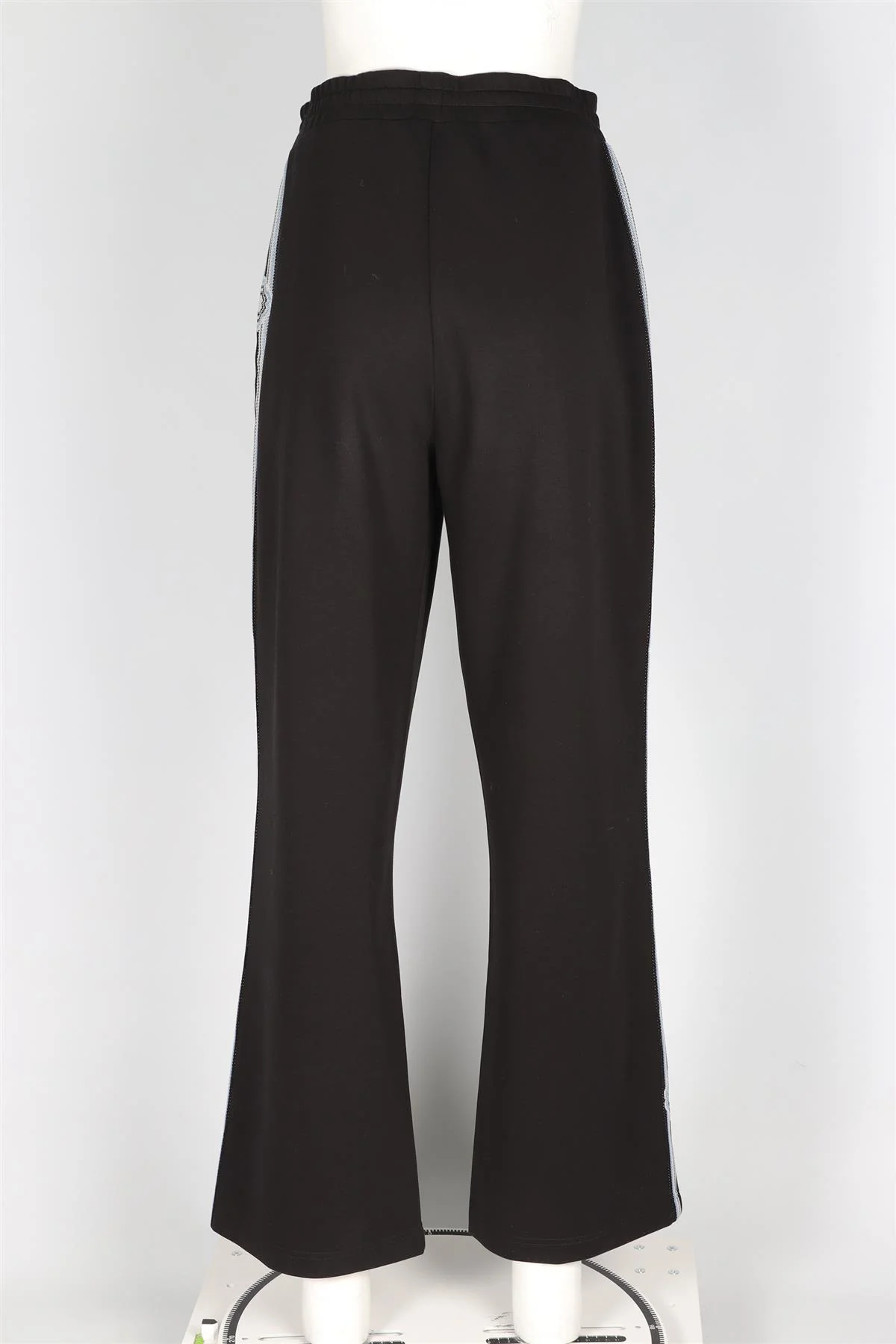 MAJE BLACK COTTON WIDE LEG PANTS FR 42 UK 14 - Image 4