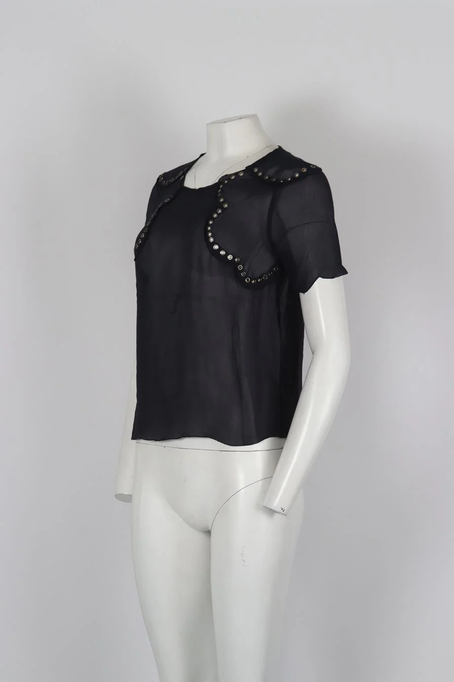MAJE EMBELLISHED CHIFFON TOP SMALL - Image 3
