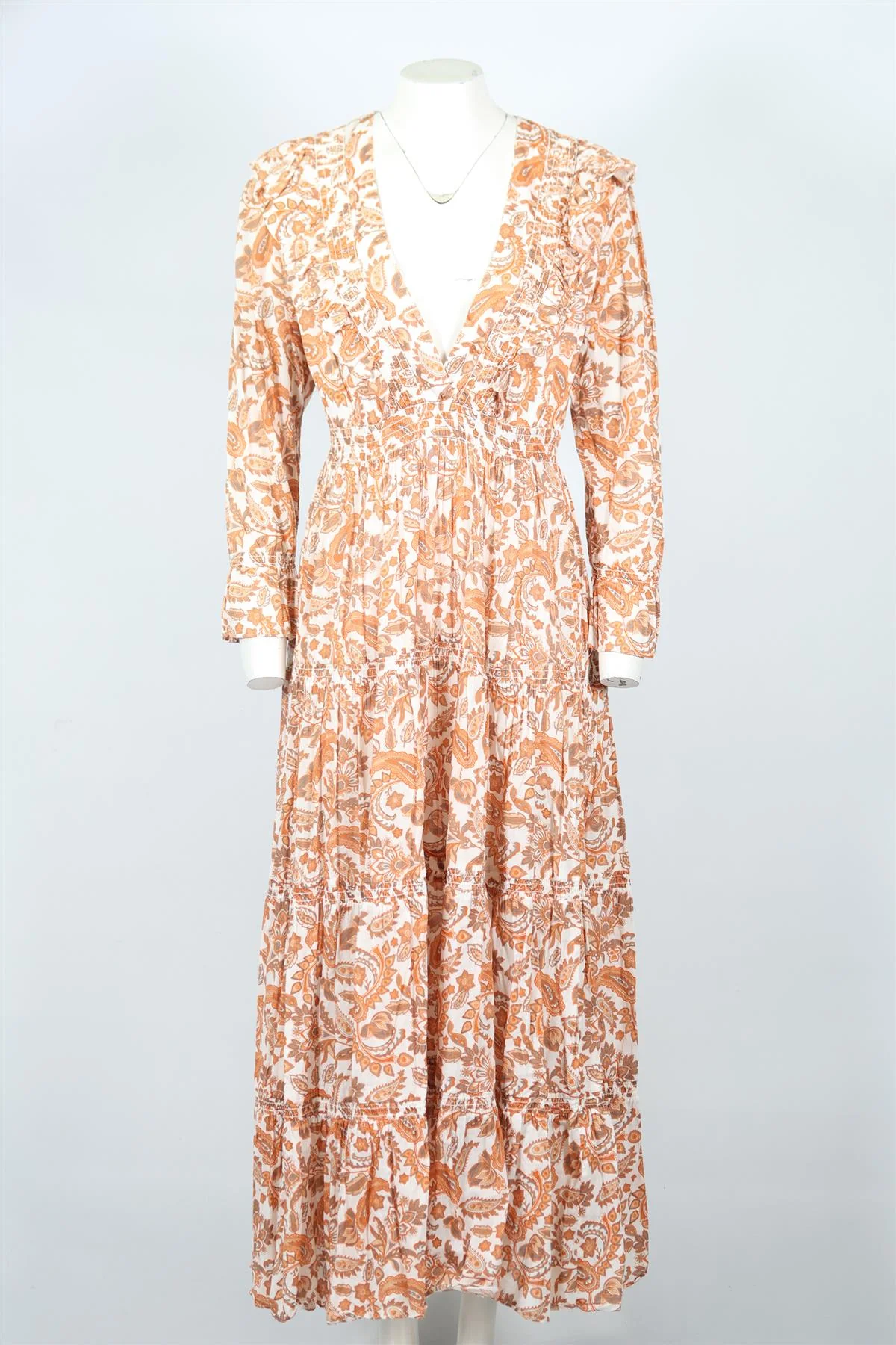 MAJE PRINTED MAXI DRESS UK 14 - Image 2